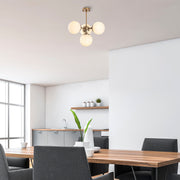 Candeeiro de Teto – 43 x 43 x 47 cm – cobre – Metal e Vidro