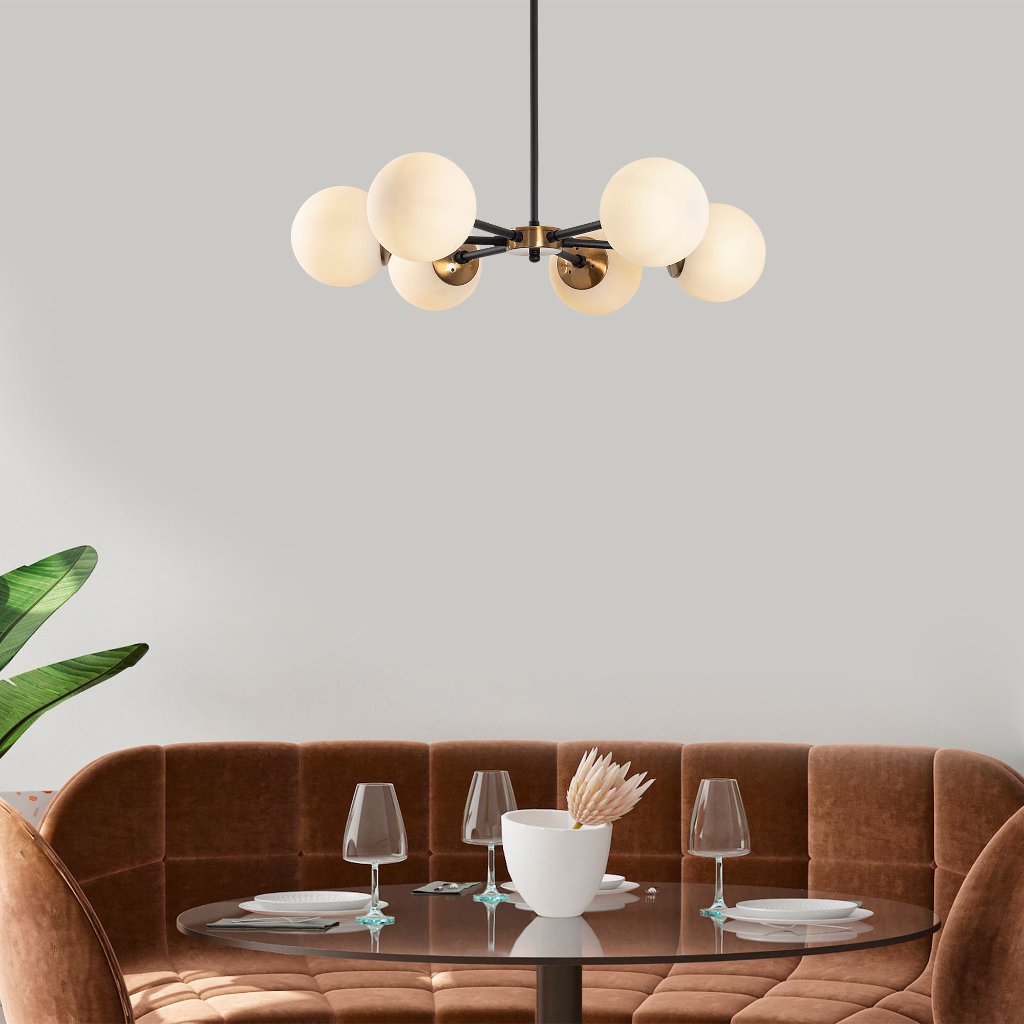 Candeeiro de Teto – 73x73x35-72 cm – preto/antigo/creme – metal