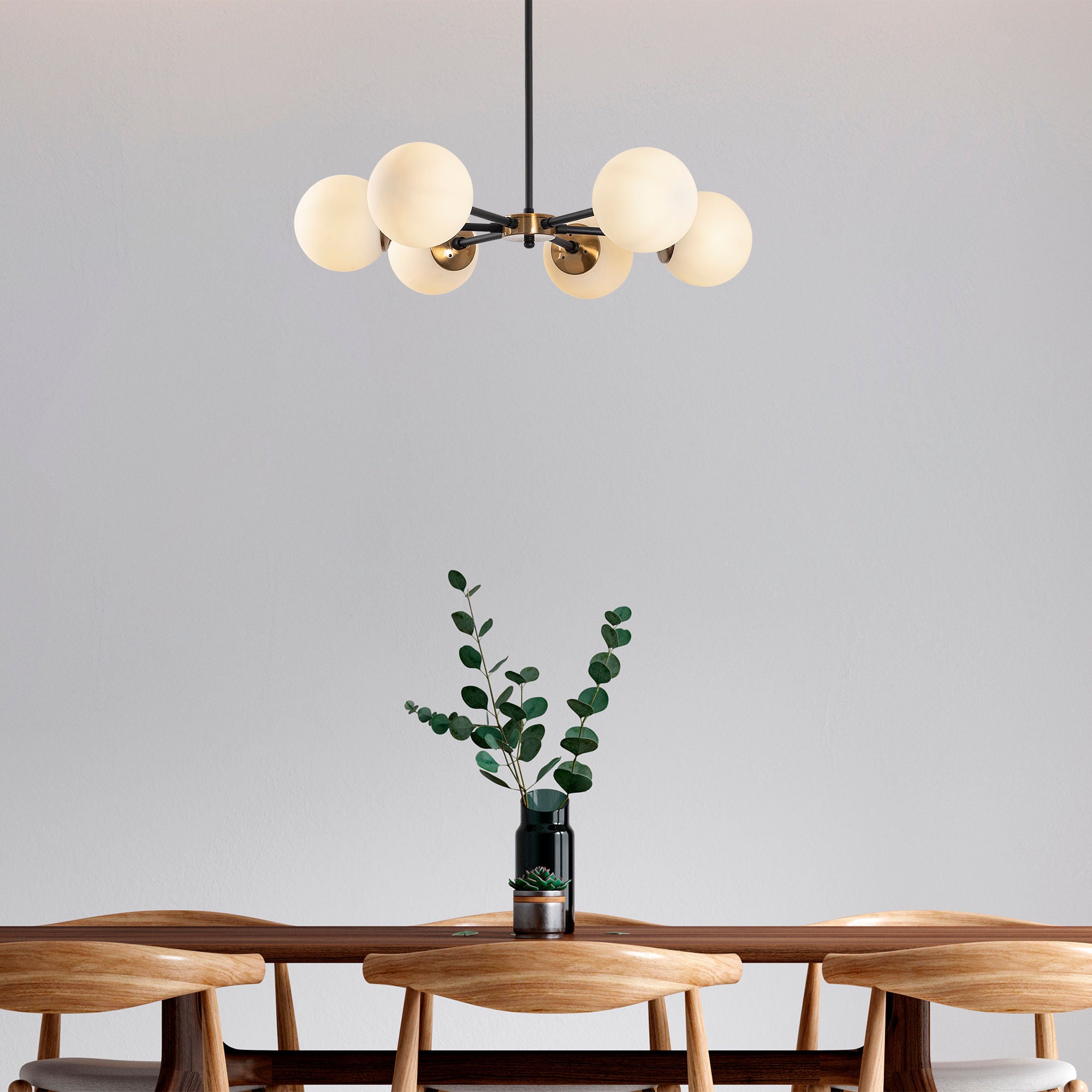 Candeeiro de Teto – 73x73x35-72 cm – preto/antigo/creme – metal