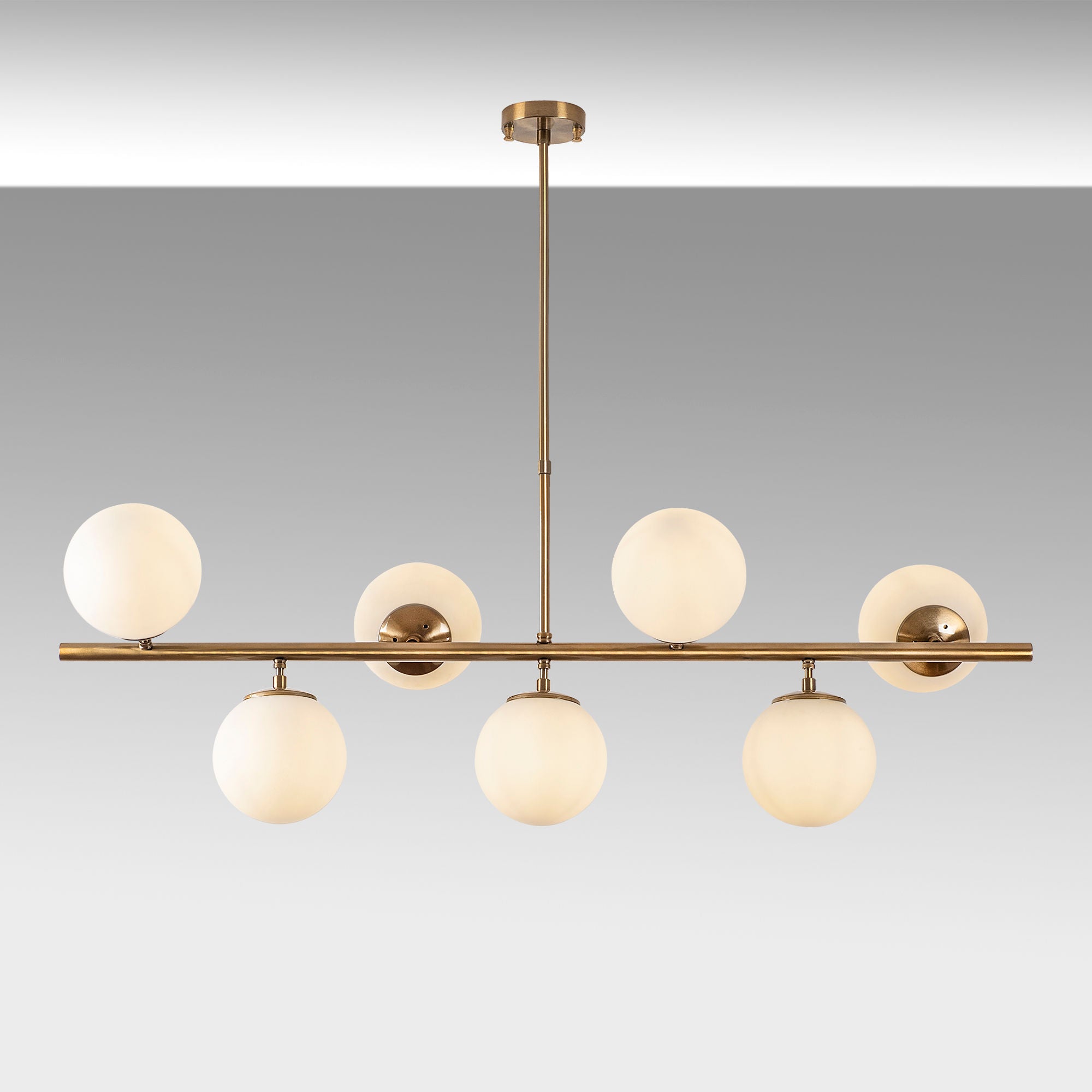 Candeeiro de Teto – 113 x 40 x 46-85 cm – Cobre – Metal