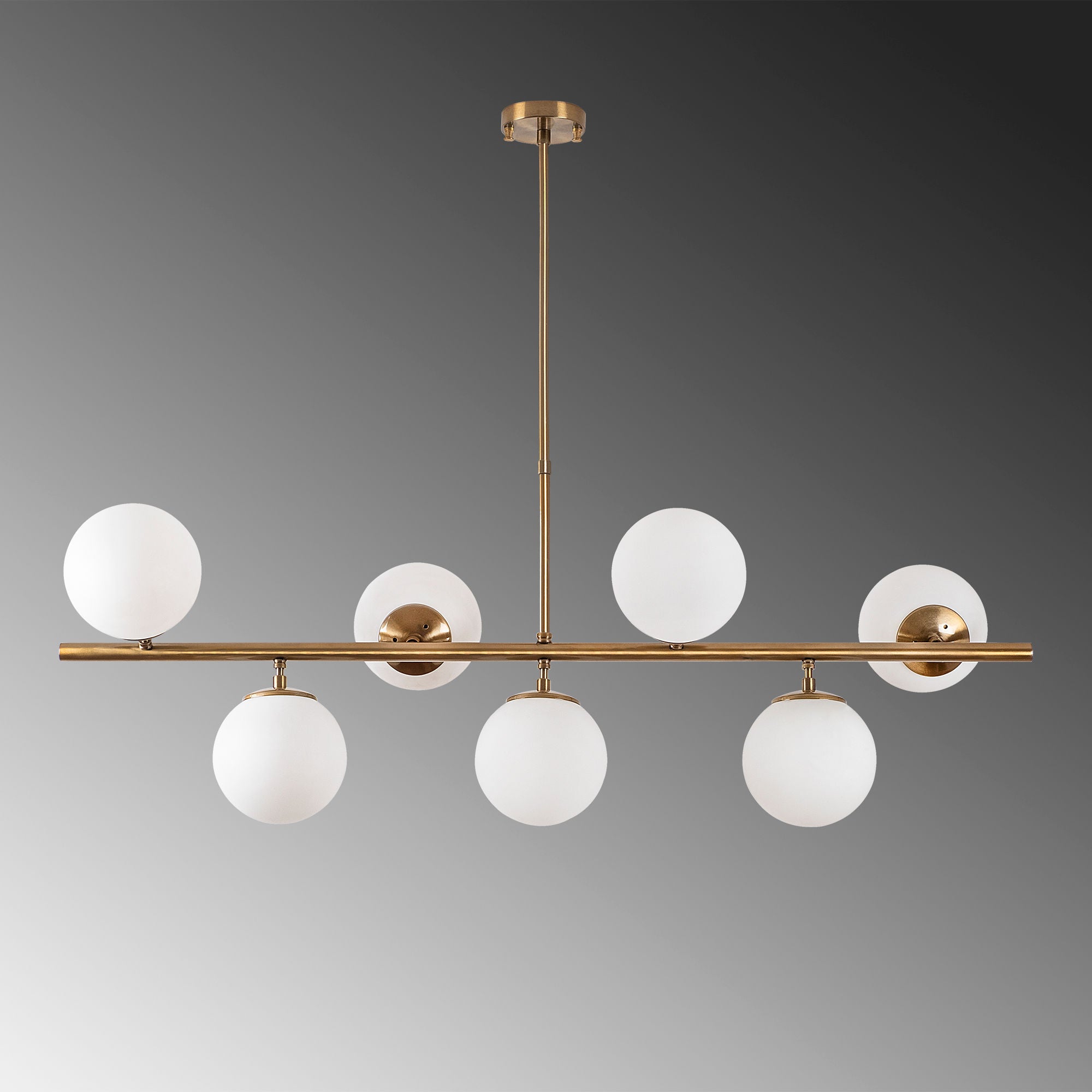 Candeeiro de Teto – 113 x 40 x 46-85 cm – Cobre – Metal