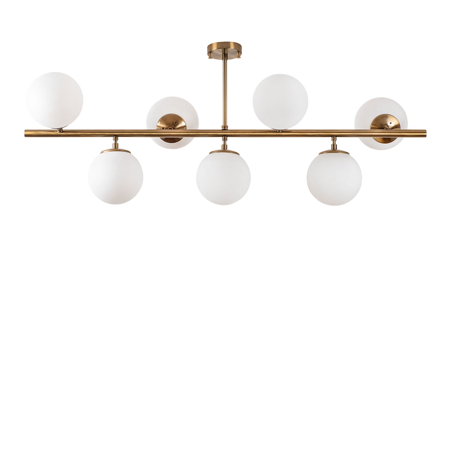 Candeeiro de Teto – 113 x 40 x 46 cm – Cobre – Metal e Vidro
