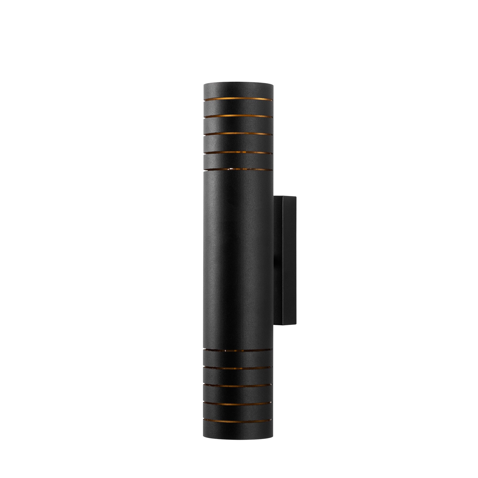 Candeeiro de Parede Moderna, Preta e Amarela, 8 x 12 x 40 cm | Corpo em Metal, IP20, 2 Soquetes G9 (Máx. 10 W) | Iluminação Elegante para Espaços Contemporâneos