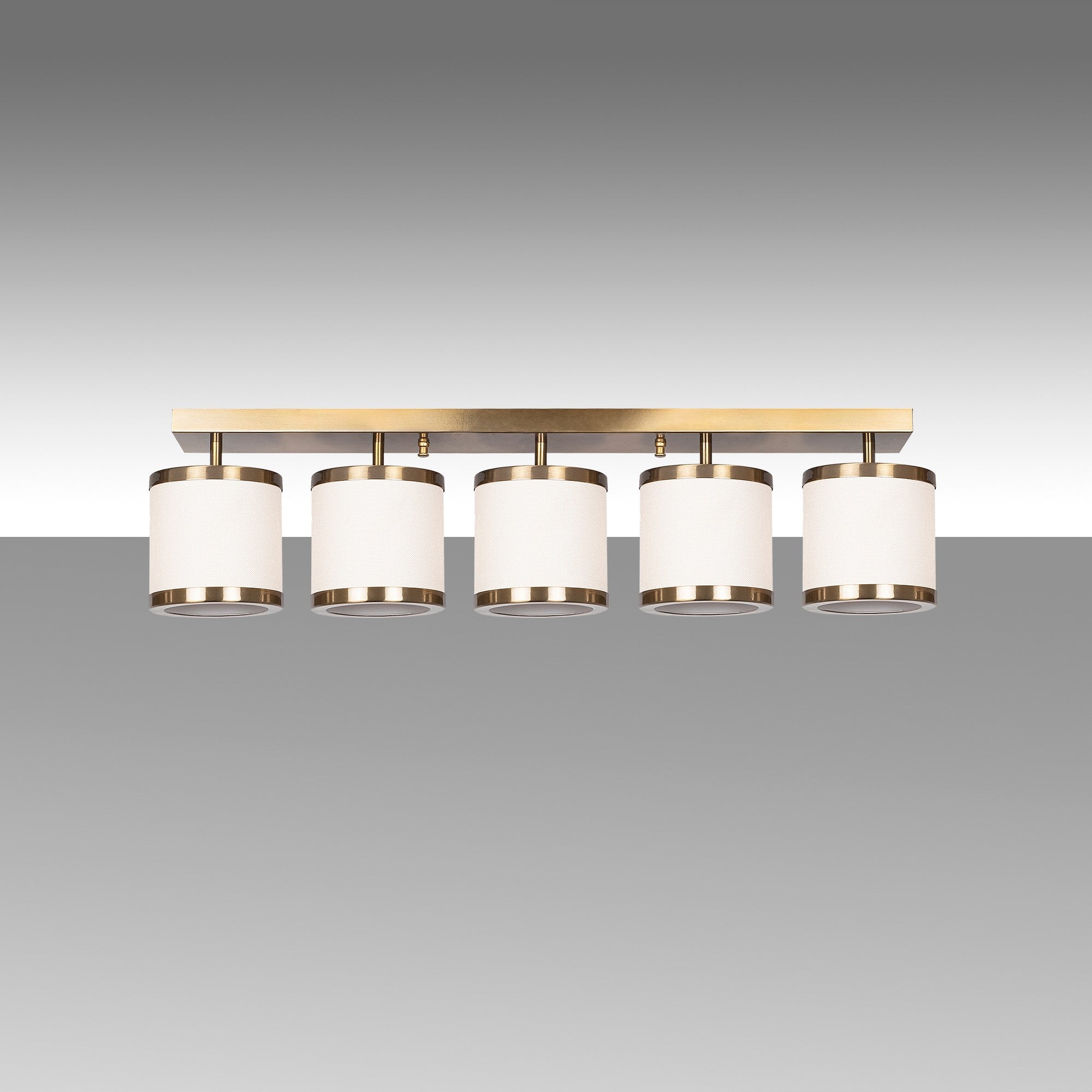 Candeeiro de Teto Vintage Elegante, Corpo em Metal, 84 x 15 x 21 cm | 5 Soquetes E27, Máx. 40 W | Design Glamouroso para Espaços Modernos, Lâmpada Não Inclusa