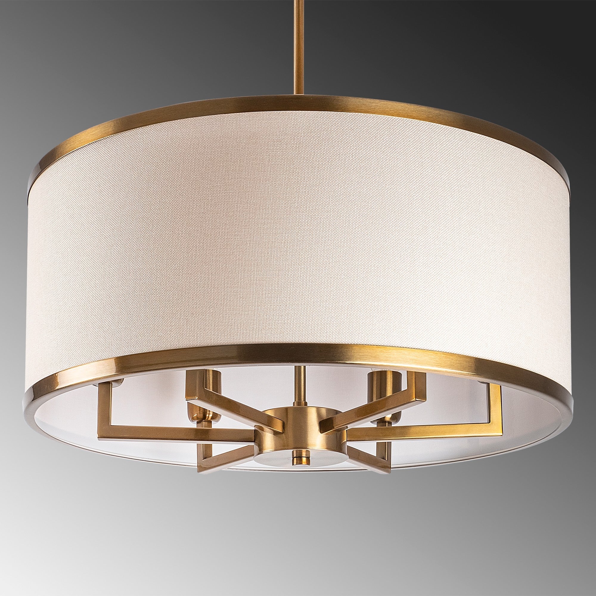 Candeeiro de Teto Vintage Elegante, Corpo em Metal, 60 x 60 x 83 cm | 6 Soquetes E27, Máx. 40 W | Design Glamouroso para Espaços Modernos, Classificação IP20