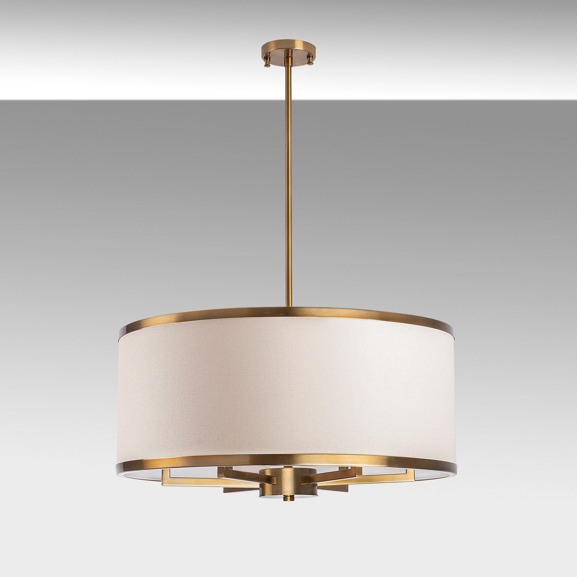 Candeeiro de Teto Vintage Elegante, Corpo em Metal, 60 x 60 x 83 cm | 6 Soquetes E27, Máx. 40 W | Design Glamouroso para Espaços Modernos, Classificação IP20