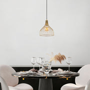 Candeeiro de Teto Dourado Elegante, Corpo em Metal, 25 x 25 x 123 cm, Altura Ajustável, Soquete E27, Design Moderno e Glamouroso | Perfeito para Salas de Estar e Jantar