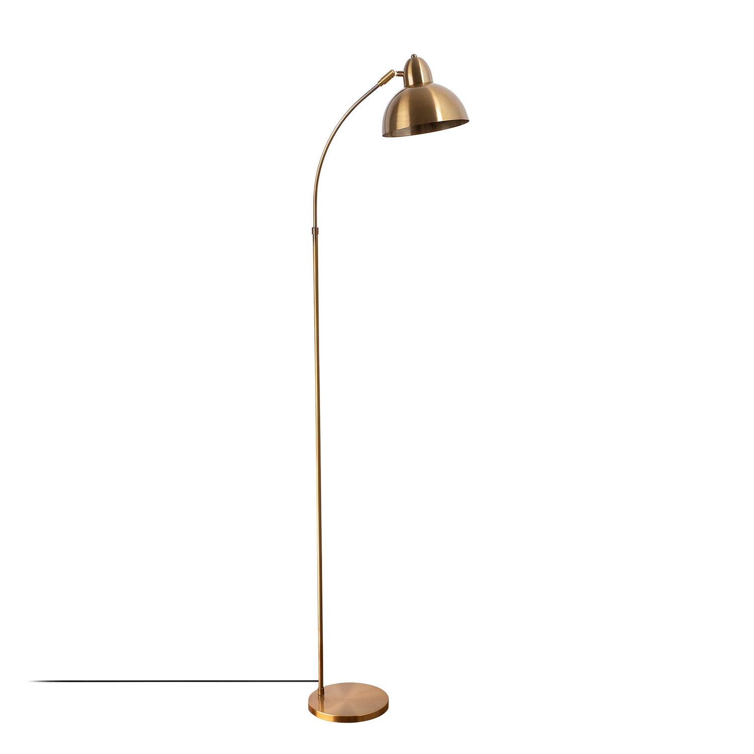 Candeeiro de Pé Elegante com Corpo em Metal, Design Vintage, 162 cm de Altura, Soquete E27, Base 20x43 cm | Ideal para Interiores Modernos e Escandinavos