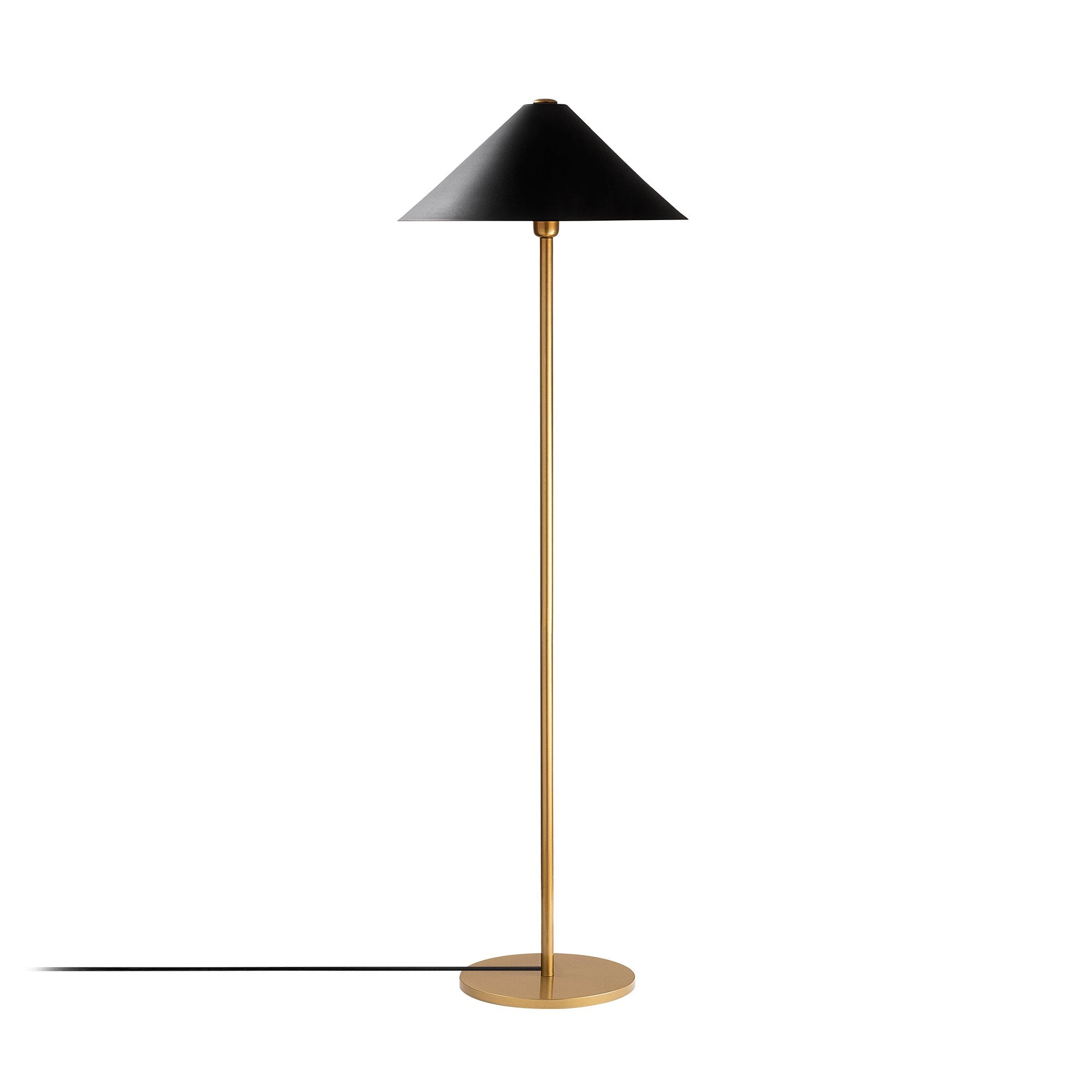 Candeeiro de Pé moderna dourada, 46 x 46 x 150 cm, corpo de metal, soquete E27, 40 W máx., design escandinavo elegante para decoração de casa e hotel, classificação IP20