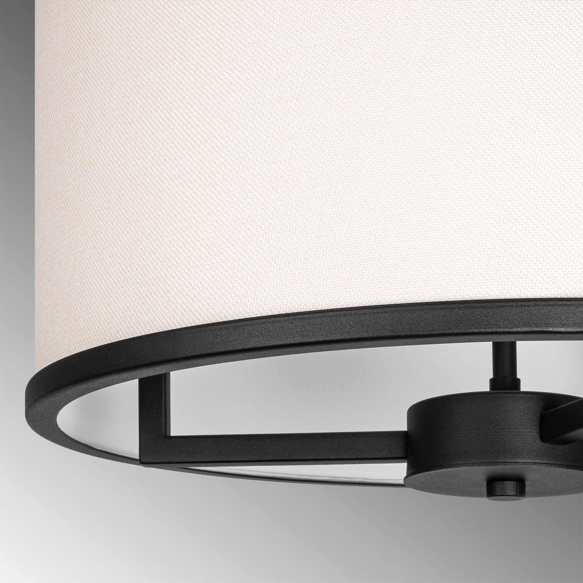 Candeeiro de Teto Escandinavo Moderno, Preto e Branco, 50 x 50 x 84 cm | Corpo em Metal, Altura Ajustável, 3 Soquetes E27 | Iluminação Elegante para Decoração de Casa