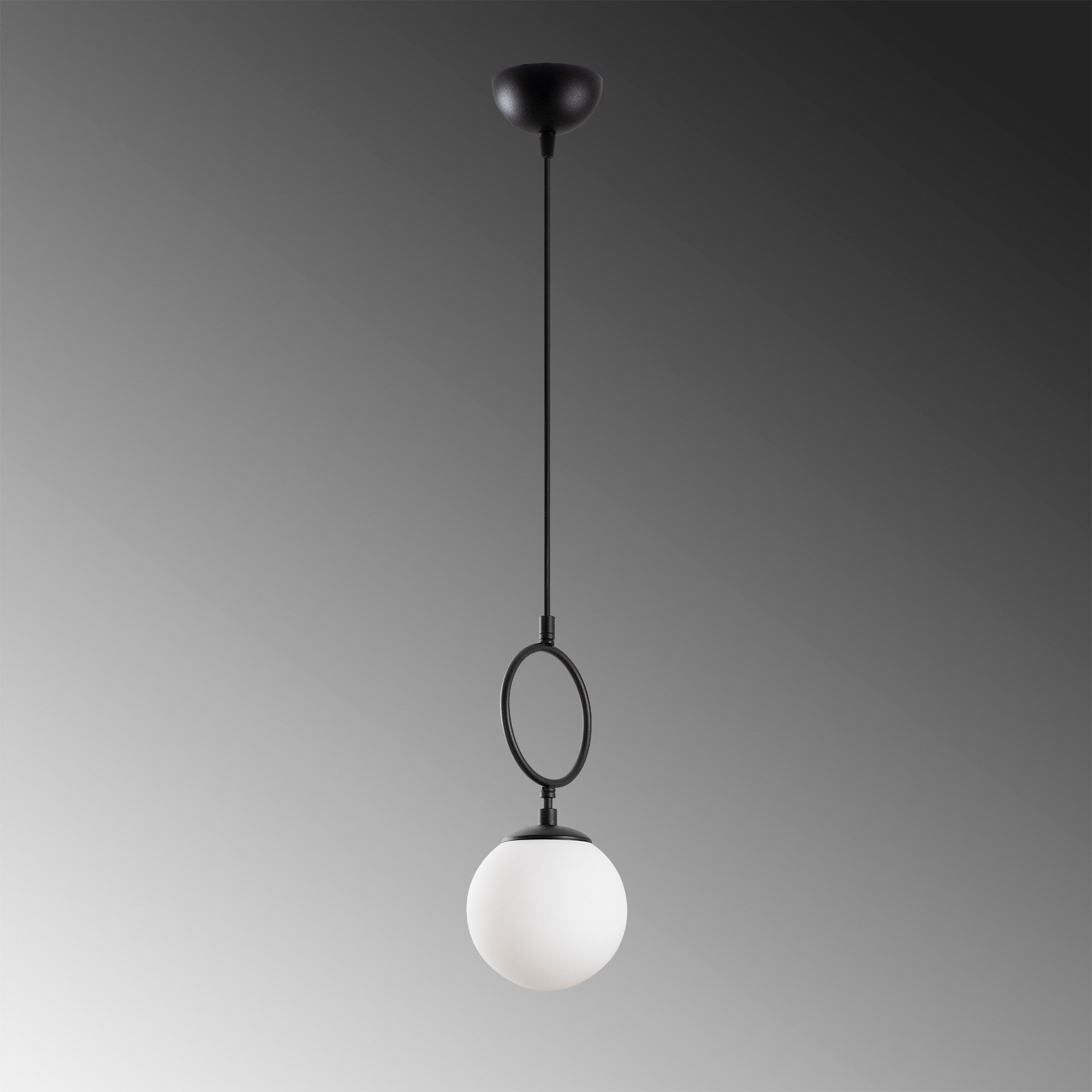 Candeeiro de Teto Preto Elegante, Corpo em Metal, 15 cm de Largura, Altura Ajustável (41-127 cm), Soquete E14, IP20 | Perfeito para Decoração e Iluminação Moderna