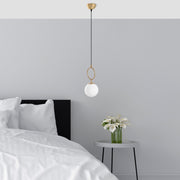 Candeeiro de Teto elegante de ouro, corpo de metal, 15 cm de largura, altura ajustável (41-127 cm), IP20, soquete E14, perfeito para salas de estar e jantar modernas