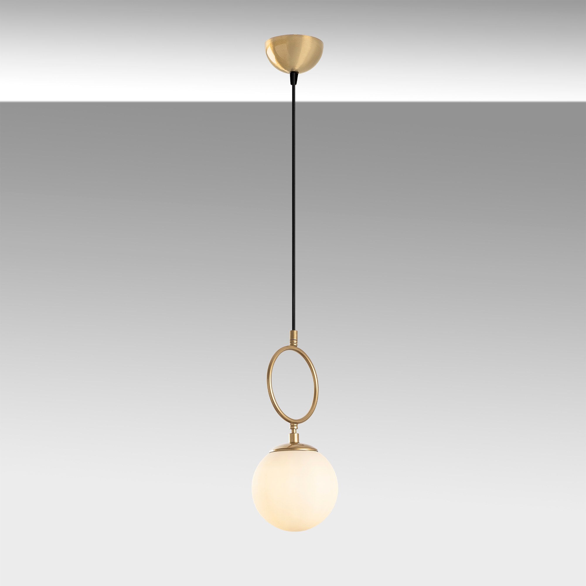 Candeeiro de Teto elegante de ouro, corpo de metal, 15 cm de largura, altura ajustável (41-127 cm), IP20, soquete E14, perfeito para salas de estar e jantar modernas