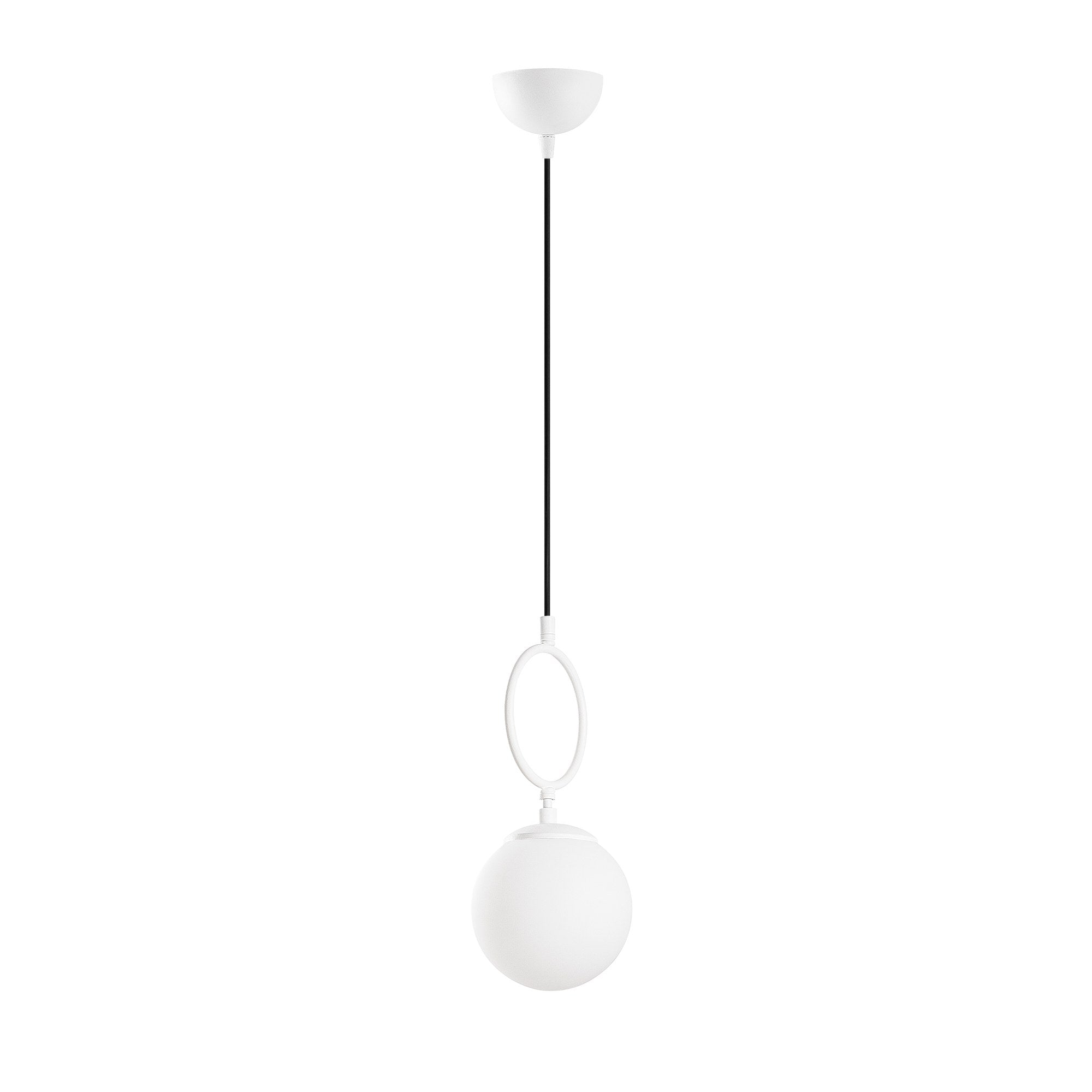 Candeeiro de Teto branco elegante, corpo de metal, 15 cm de largura, altura ajustável (41-127 cm), IP20, soquete E14, perfeito para decoração moderna e soluções de iluminação