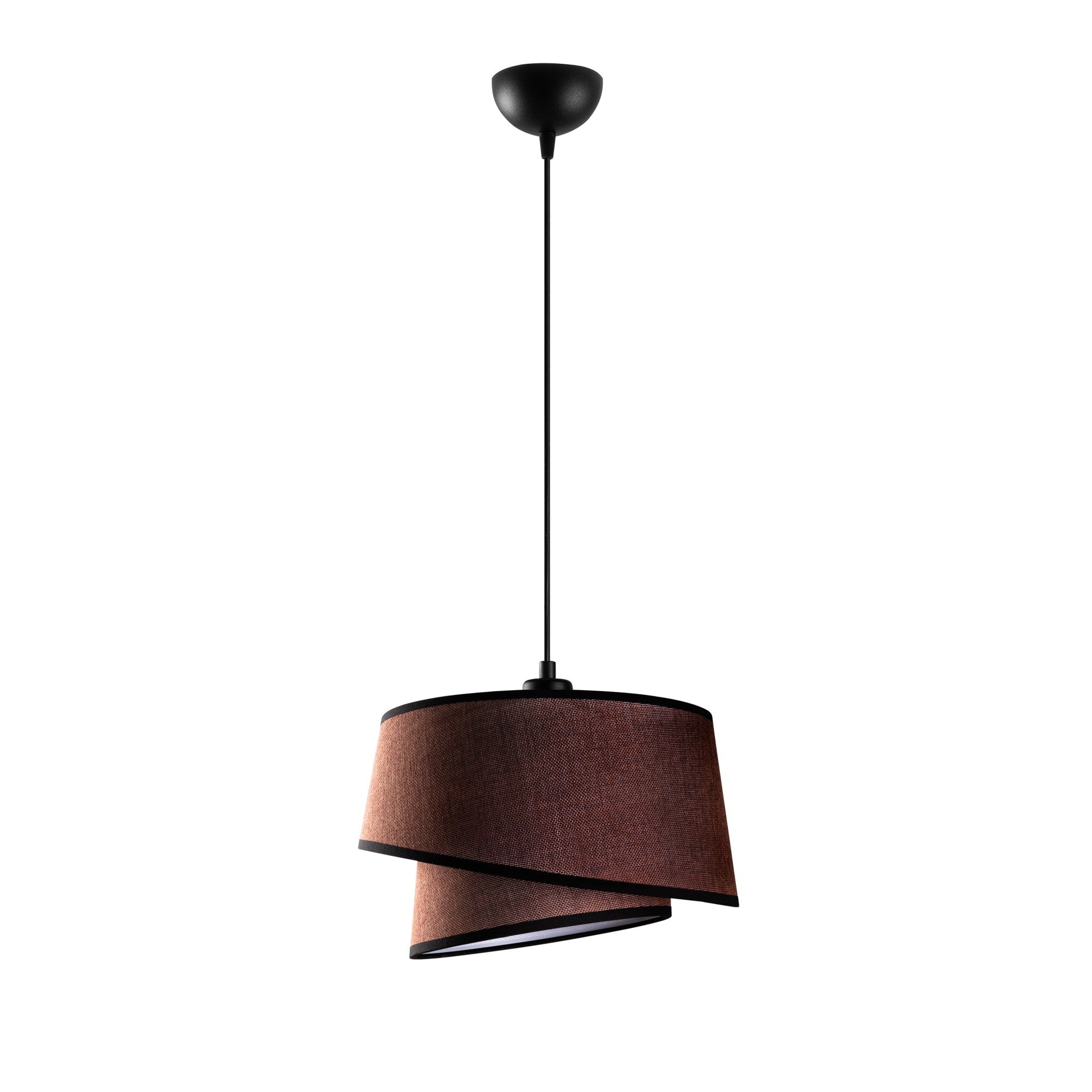 Candeeiro de Teto – 30-120 cm – Castanho escuro – Metal