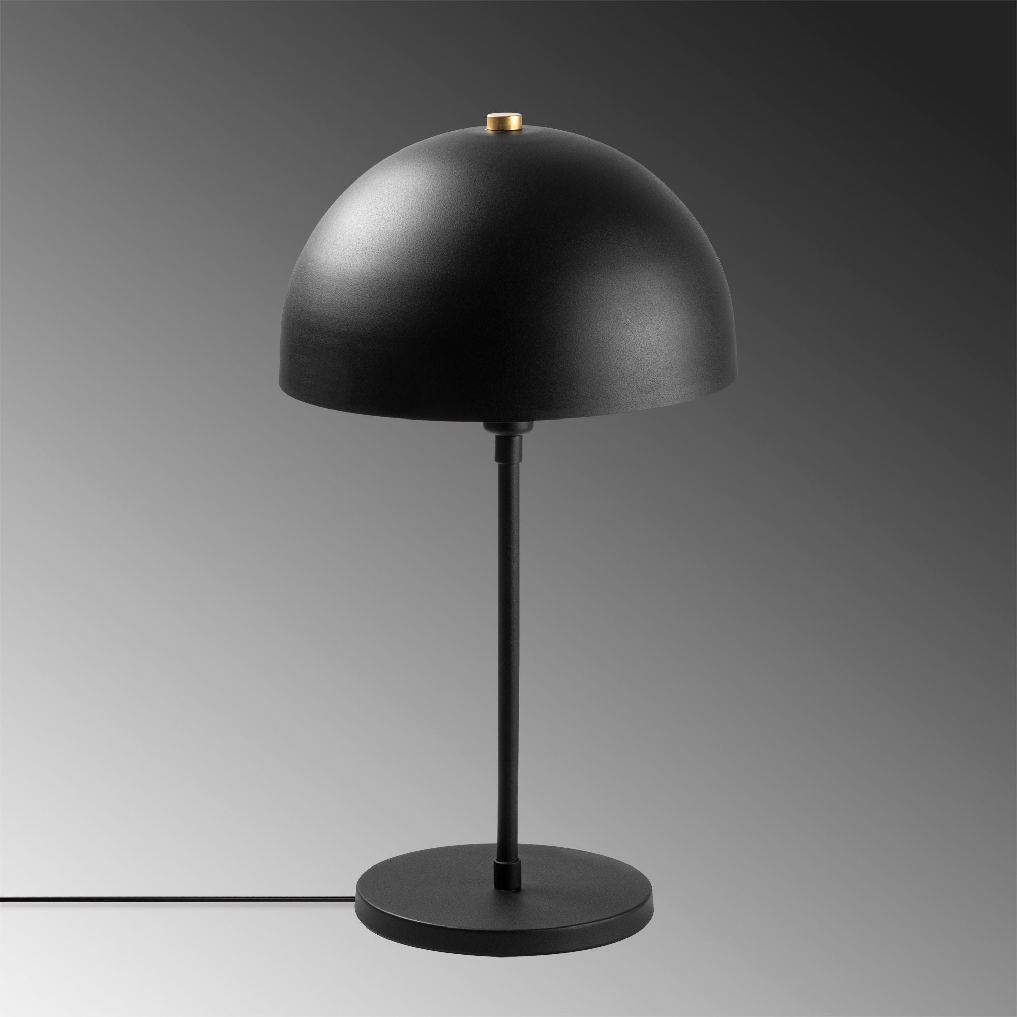 Candeeiro de Mesa Moderna com Corpo em Metal, Acabamento Preto e Antigo, 28 x 28 x 50 cm | Soquete E14, Cabo de 200 cm, Design Industrial Elegante para Casa e Escritório