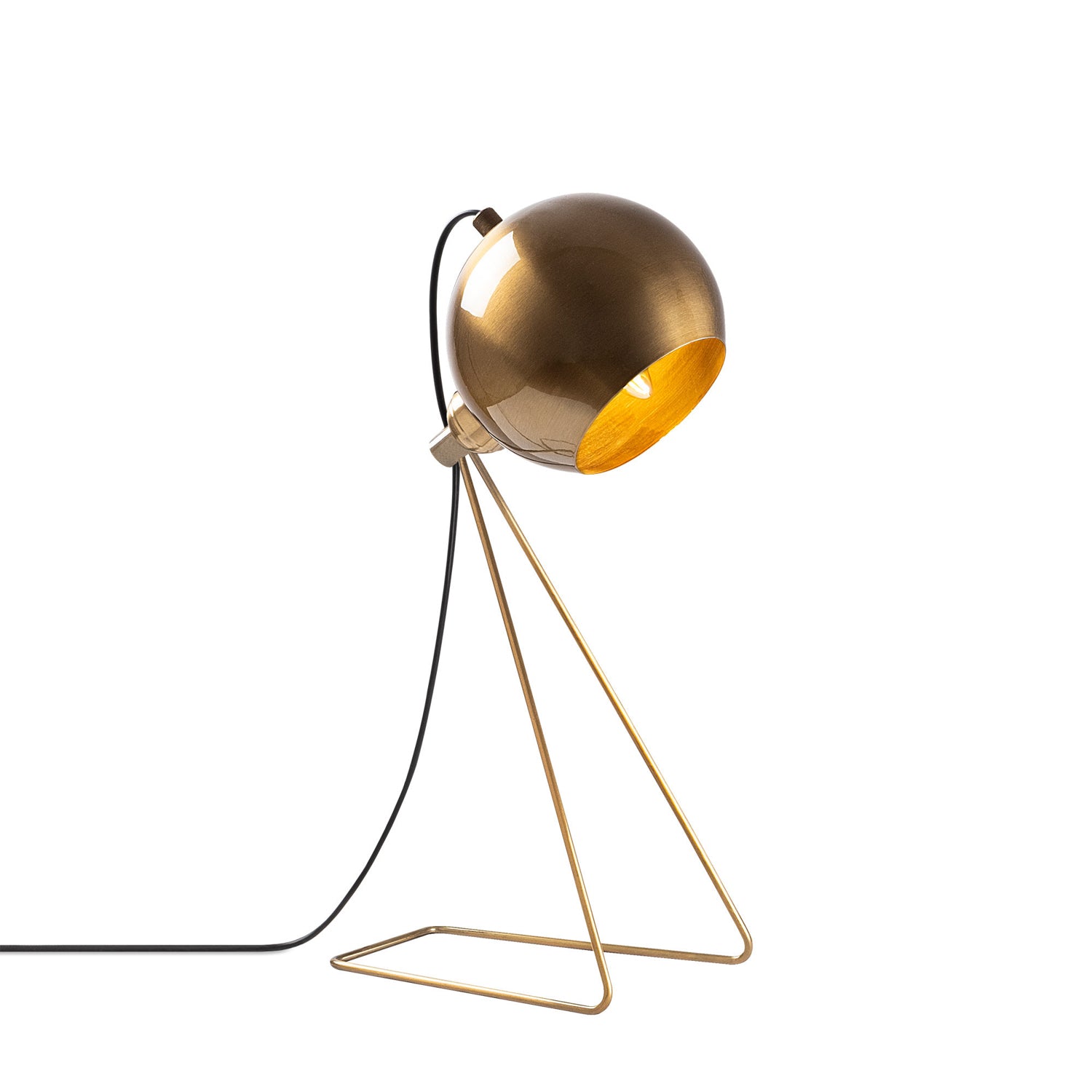 Candeeiro de Mesa Elegante com Corpo em Metal, Acabamento em Cobre Vintage, 28 x 15 x 45 cm | Soquete E14, 40 W Máx., Cabo de 200 cm, Botão Liga/Desliga | Design Moderno e Glamouroso