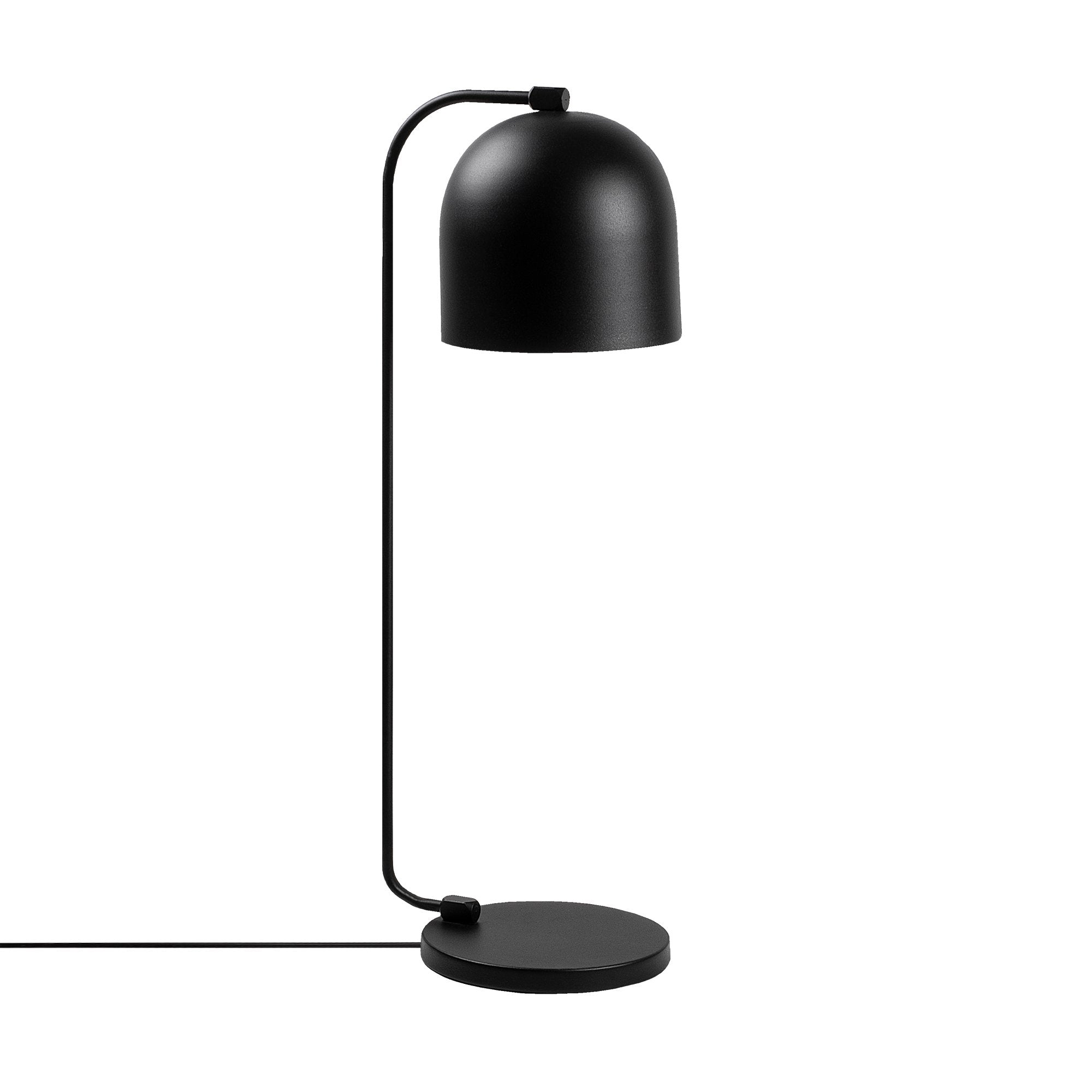 Candeeiro de Mesa Preta Moderna, Corpo em Metal, 17 x 22 x 60 cm | Soquete E14, 40 W Máx., IP20 | Design Industrial e Escandinavo Elegante para Casa e Escritório