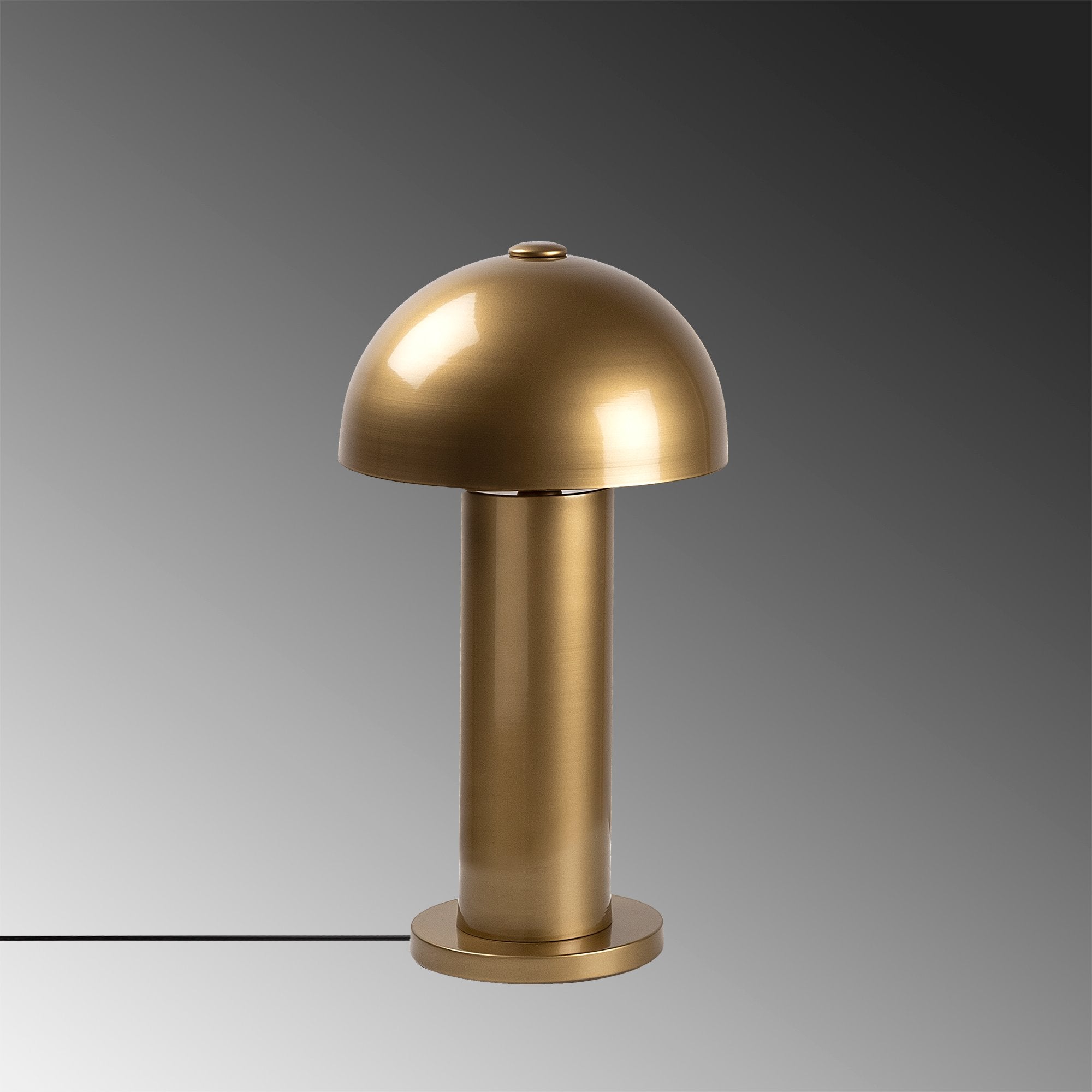 Candeeiro de Mesa Elegante Dourada, Corpo em Metal, 26 x 26 x 49 cm | IP20, Soquete E14, 40 W Máx. | Design Escandinavo Moderno para Decoração de Casa e Escritório