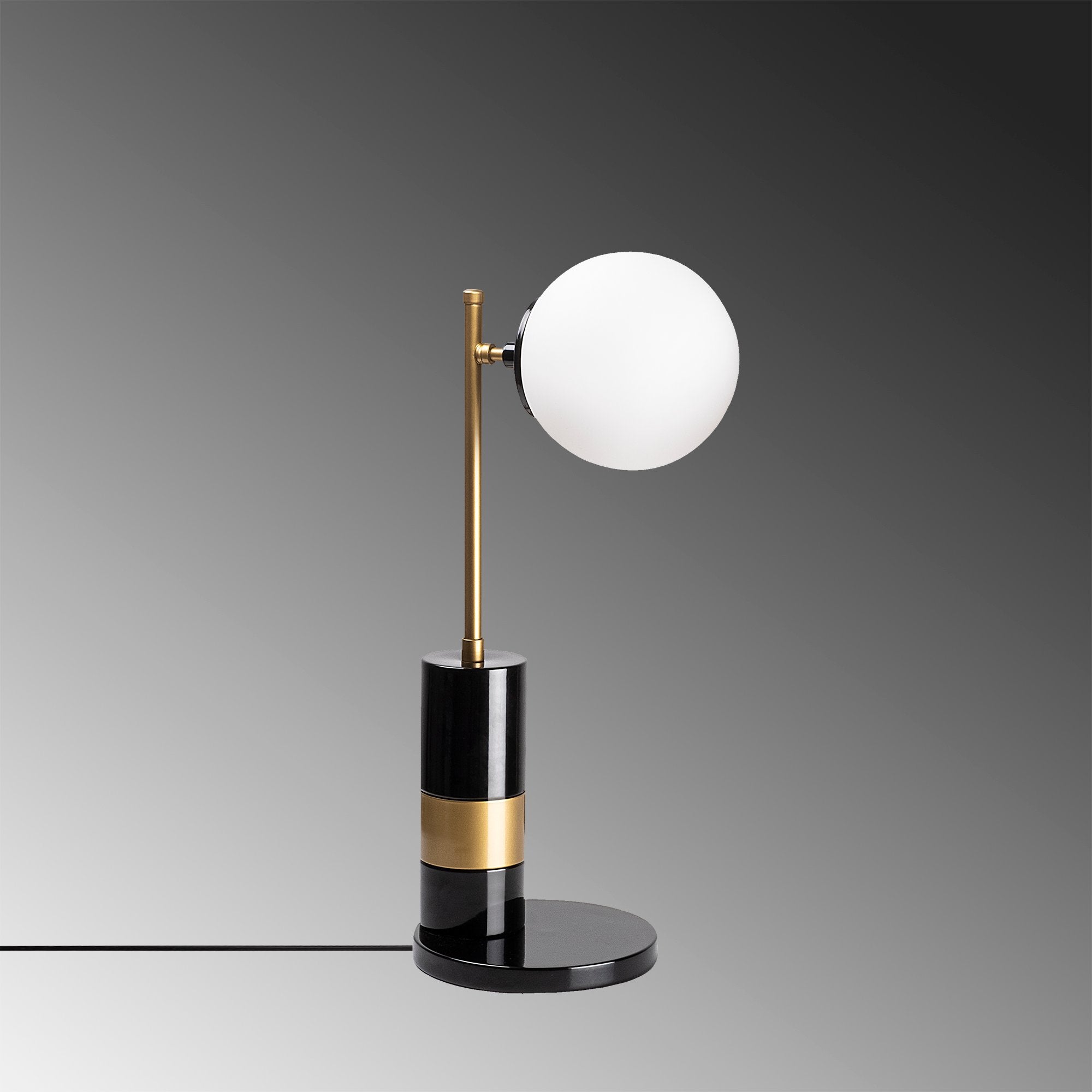 Candeeiro de Mesa Moderna com Corpo em Metal, Preto e Creme Antigo, 18 x 18 x 48 cm | Soquete E14, Máx. 40 W, Cabo de 200 cm | Design Escandinavo Elegante para Decoração de Casa