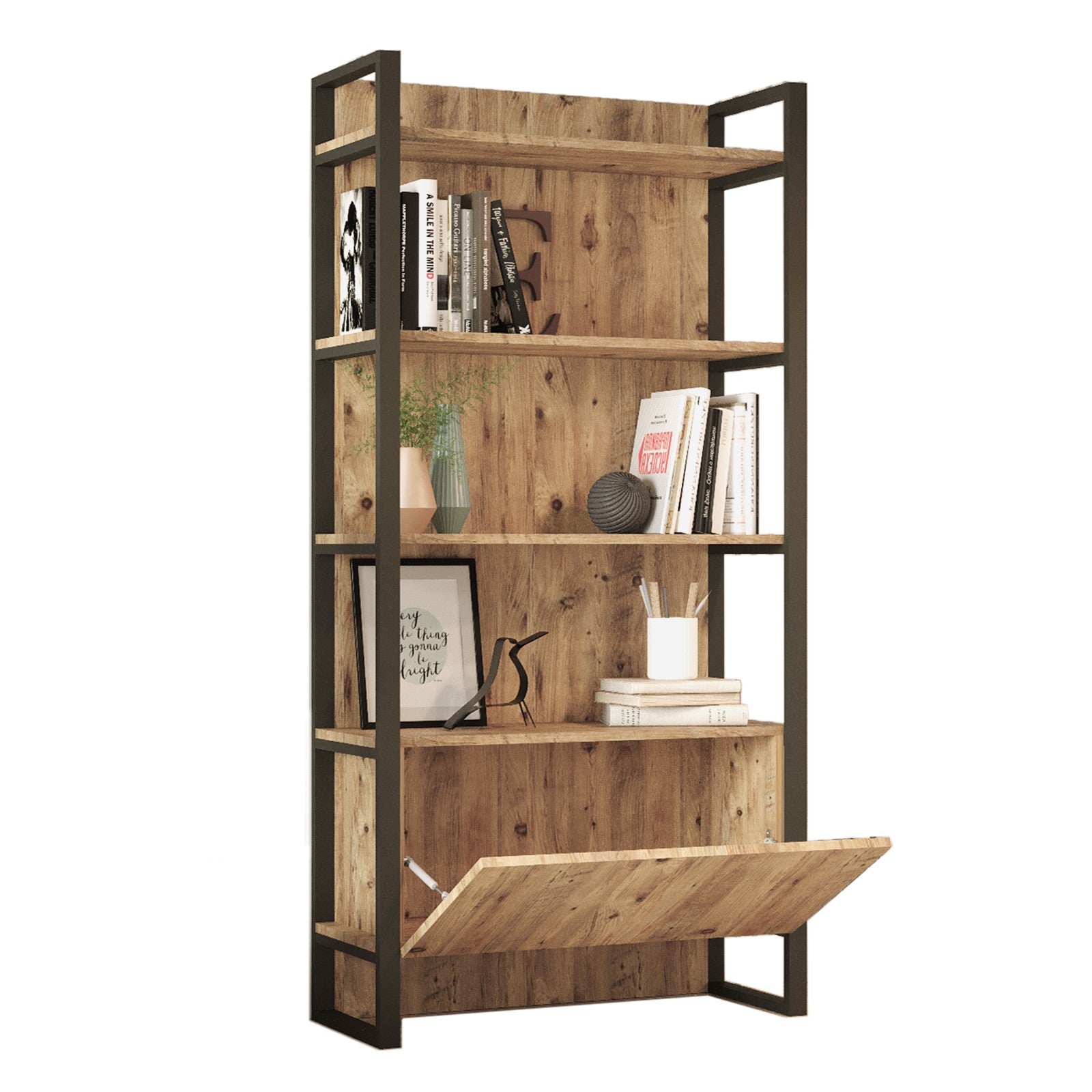 Estante de livros – 90 x 180 x 34 cm – Pinho Atlântico – Painel de Partículas