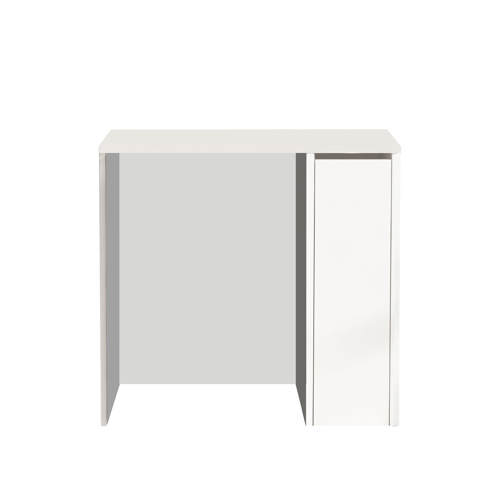 Armário de casa de banho – 93,5 x 88,3 x 60 cm – Branco – Painel de partículas revestido a melamina