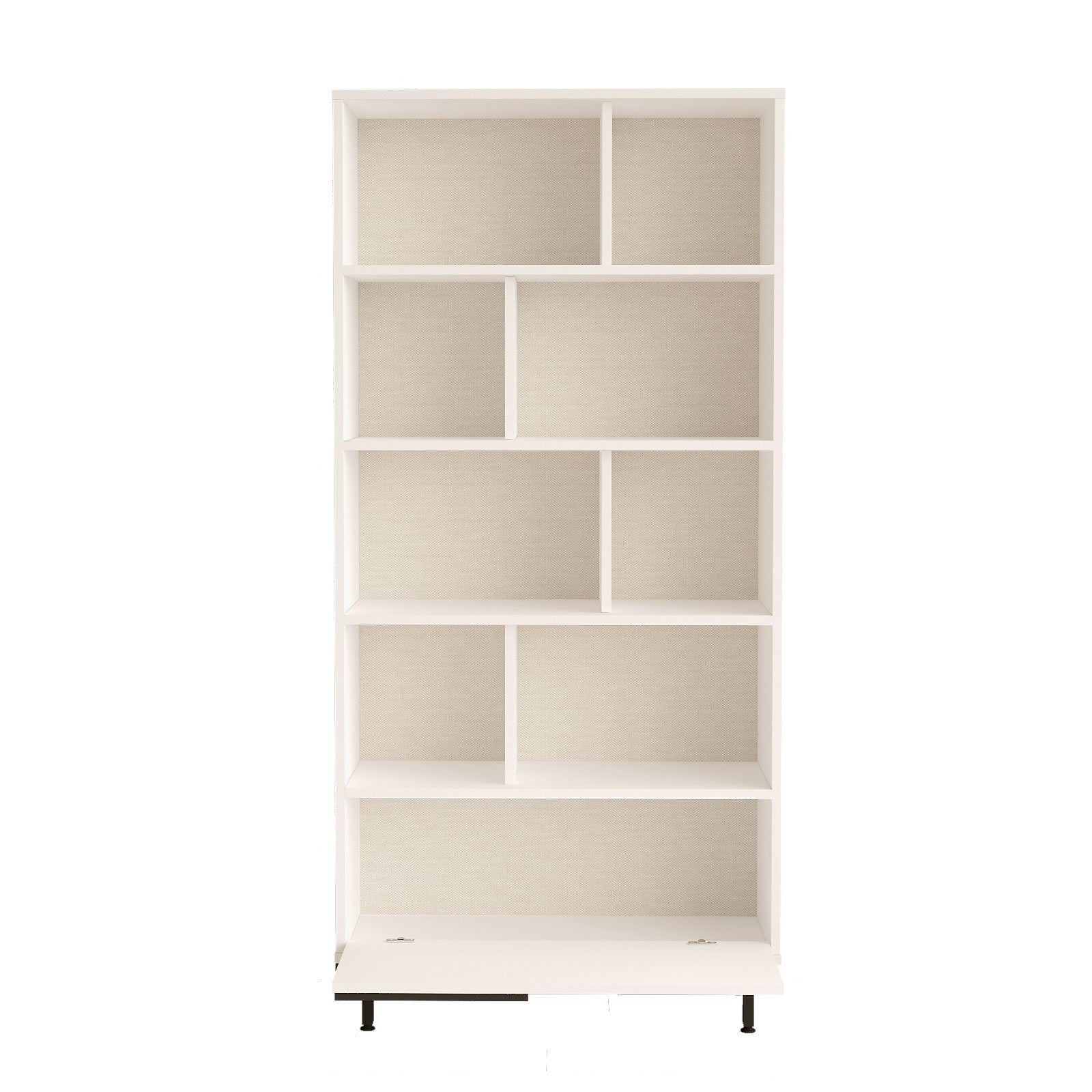 Estante moderna – 83,9 x 175,6 x 29,5 cm – Branca – MDF