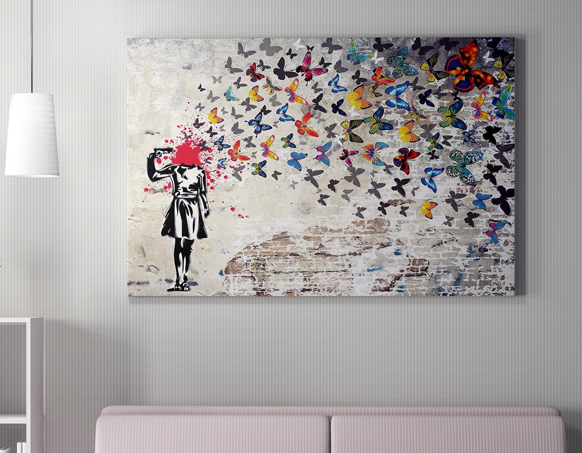 Tela decorativa emoldurada – 50 x 70 cm – Multicolor – 50% algodão/50% poliéster