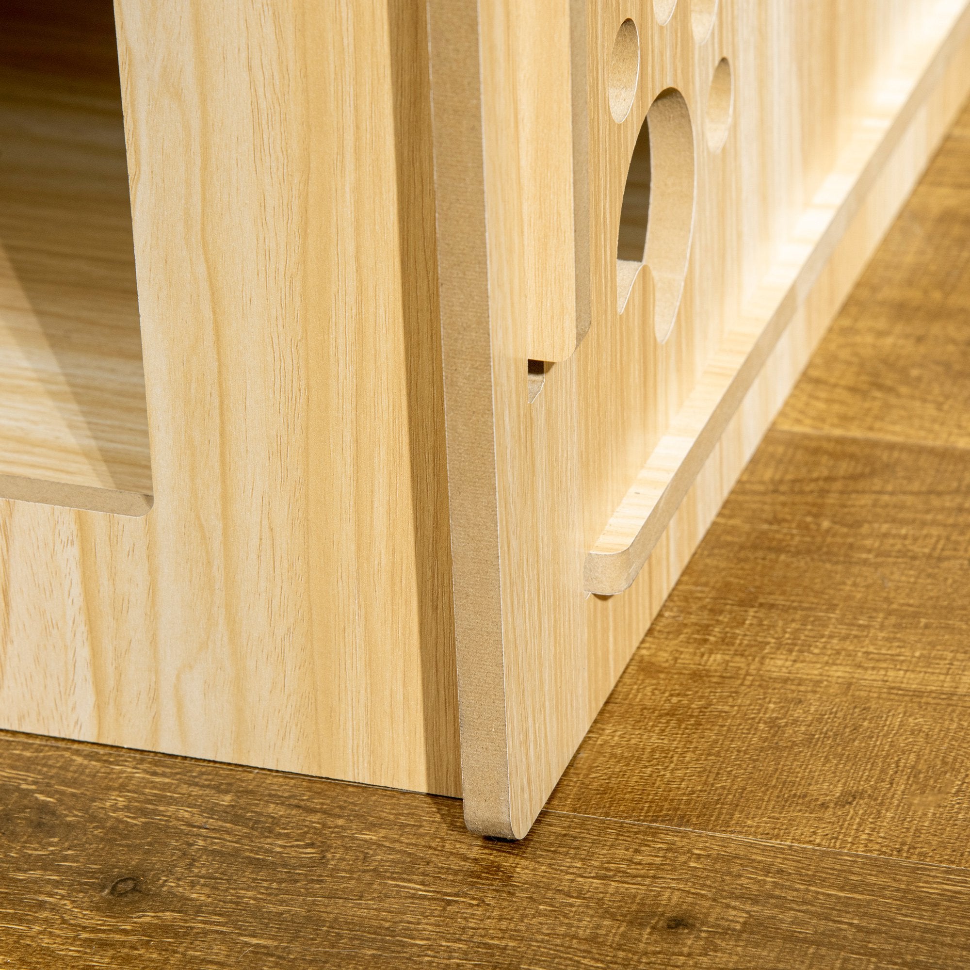 Casa de Madeira para Cães Pequenos – 69x50x58,5 cm – Preto – MDF