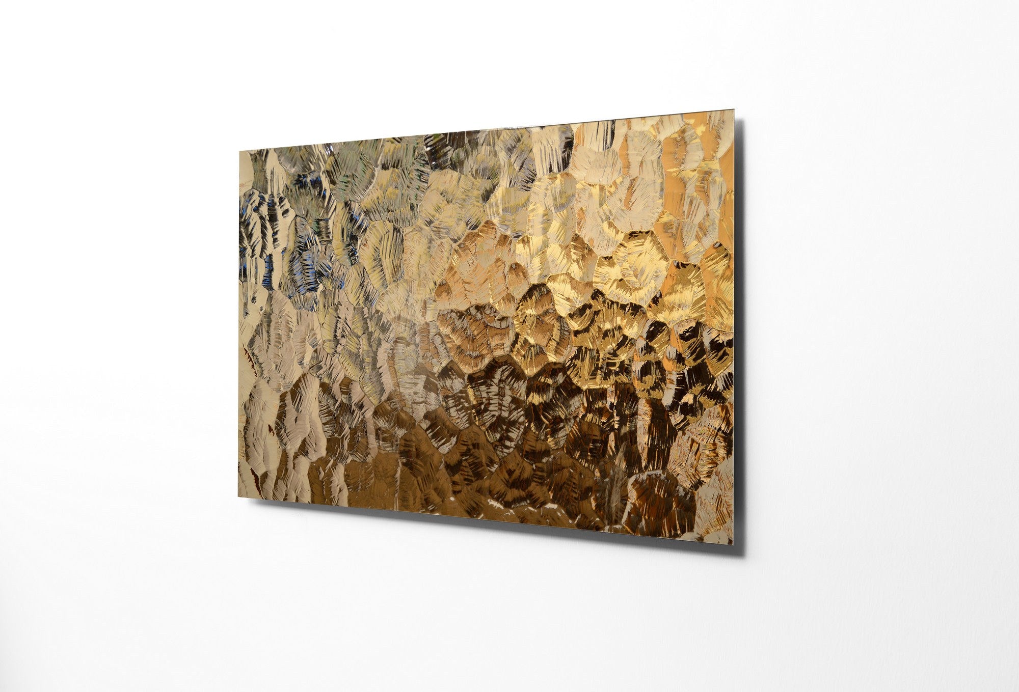 Pintura elegante em vidro temperado, 70 x 100 cm, 100% vidro temperado (4 mm) | Arte de parede deslumbrante para decoração moderna de casa e escritórios