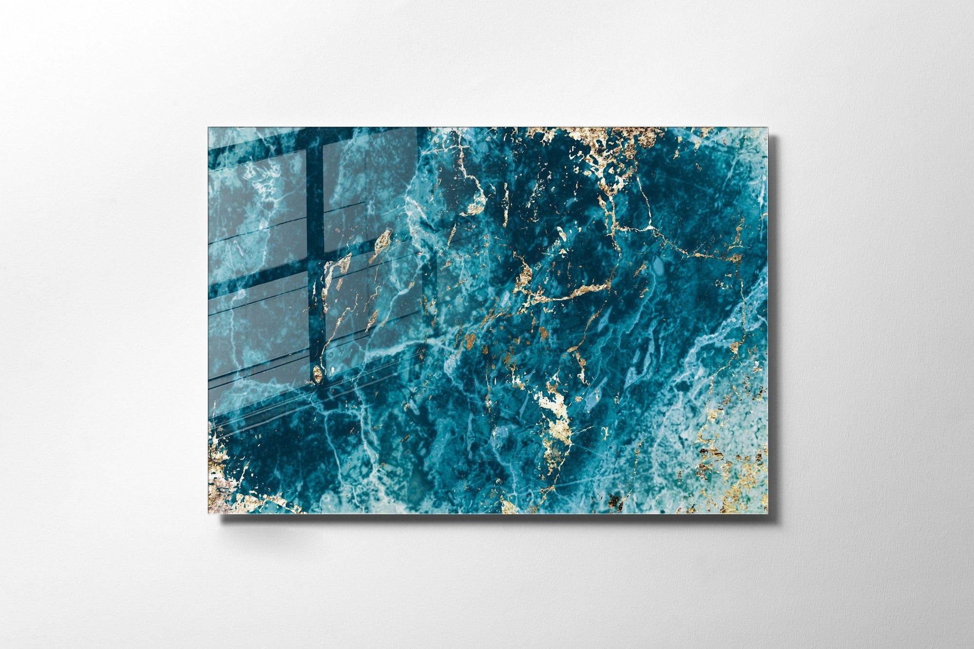 Pintura elegante em vidro temperado, 70 x 100 cm, 100% vidro temperado (4 mm) | Arte de parede deslumbrante para decoração moderna de casa e escritórios
