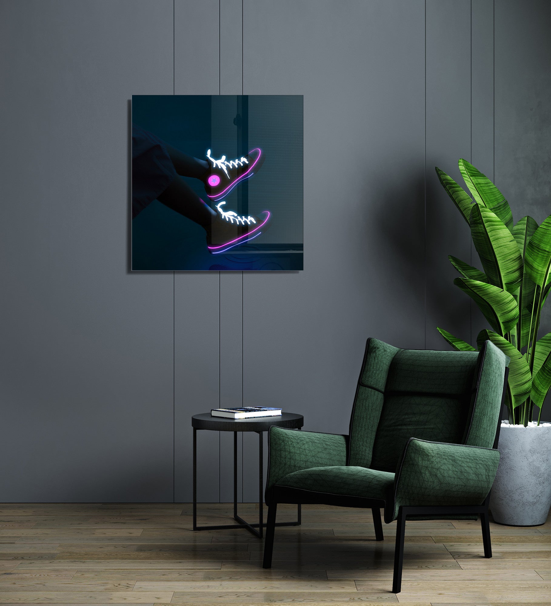 Quadro Decorativo em Vidro Temperado Multicolor 60x60cm - Arte Moderna para Transformar o Seu Espaço