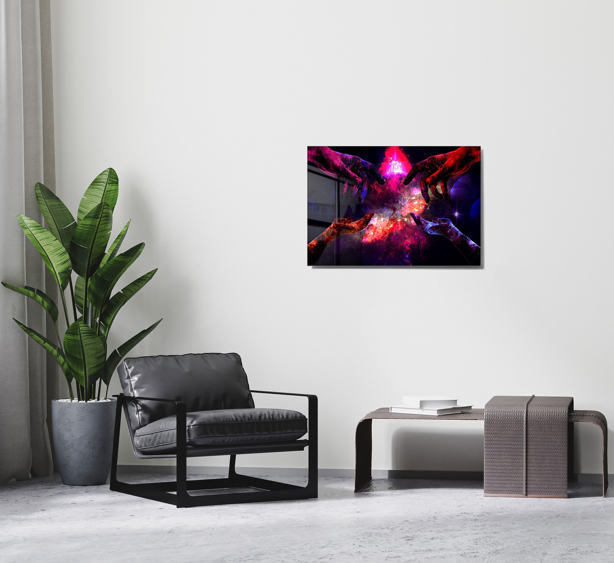 Quadro Decorativo em Vidro Temperado Multicolor 45x65cm - Arte Moderna para Transformar o Seu Espaço