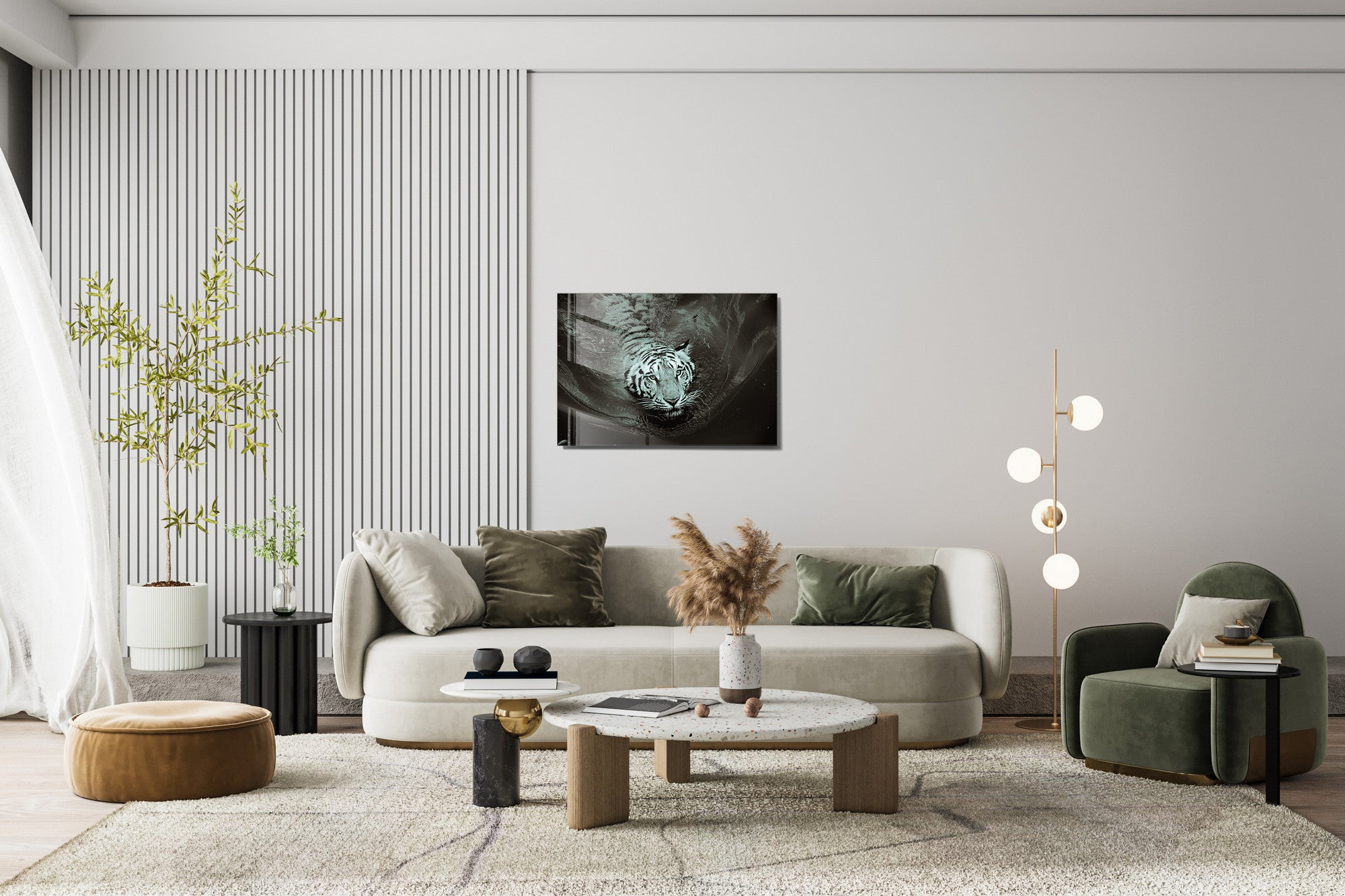 Quadro Decorativo em Vidro Temperado Multicolor 70x100cm - Arte Moderna para Transformar o Seu Espaço