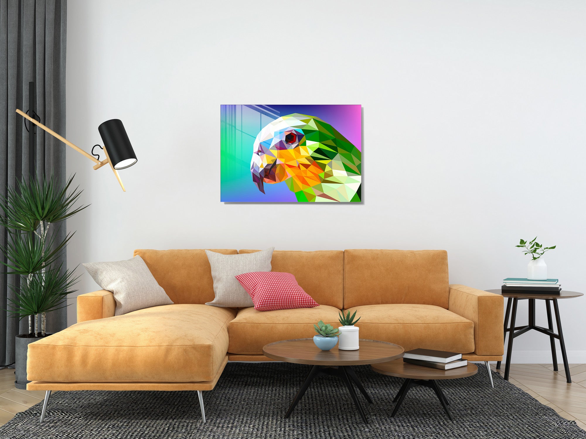 Quadro Decorativo em Vidro Temperado Multicolor 50x70cm - Arte Moderna para Transformar o Seu Espaço