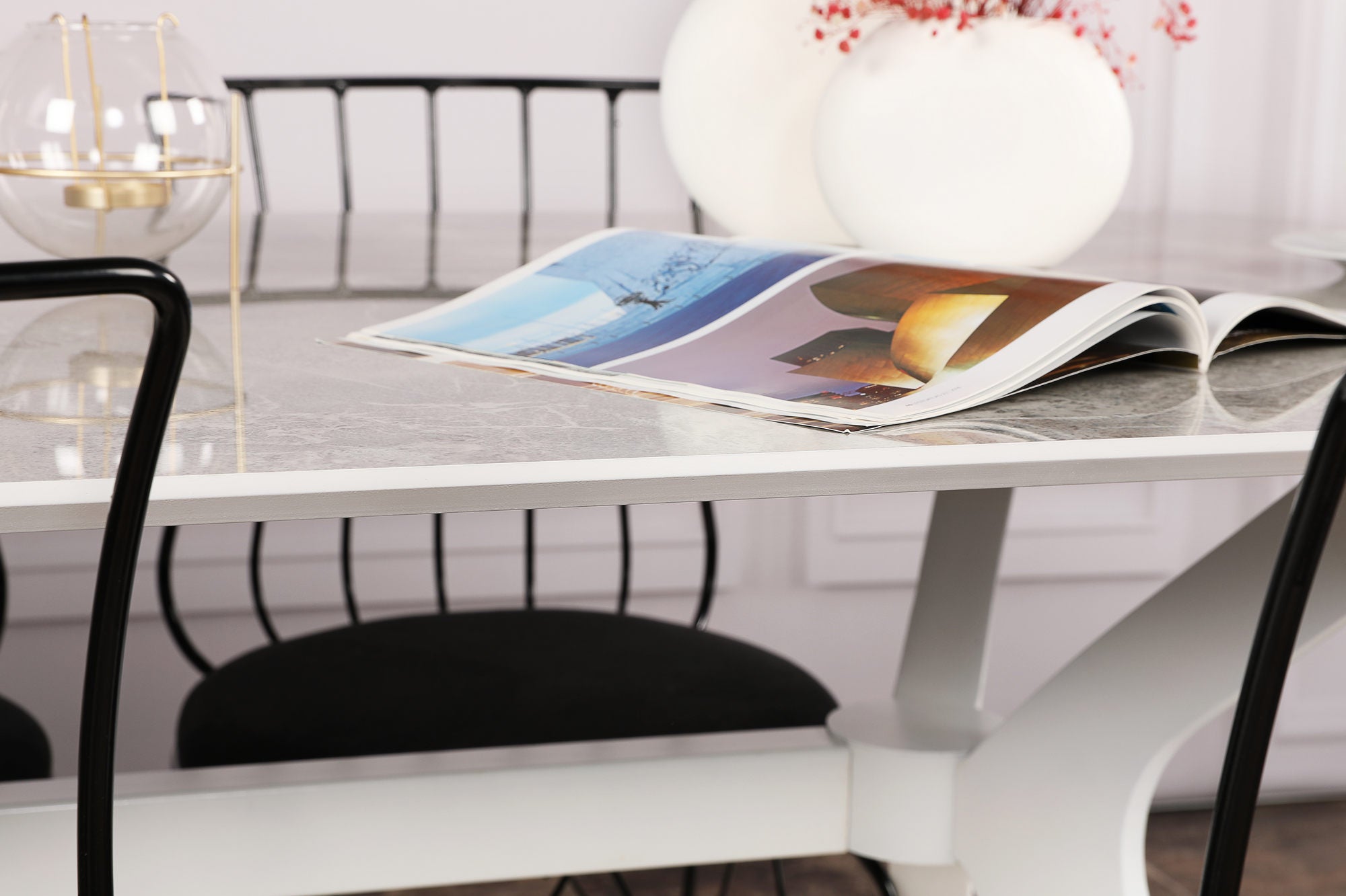 Mesa de jantar – 180 cm – Antracite – MDF