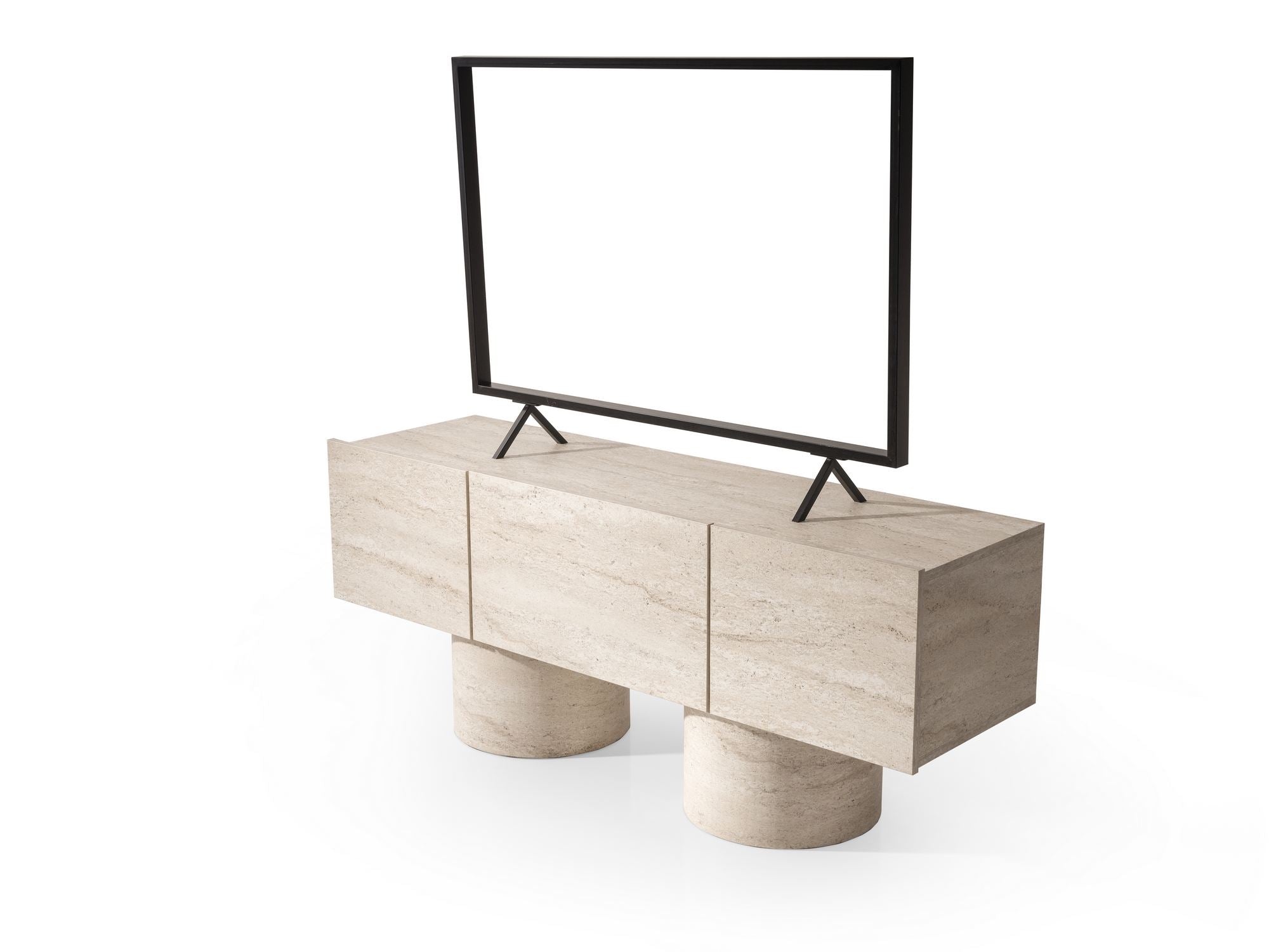 Móvel de TV – 150 cm x 87 cm – Travertino – Painel de partículas