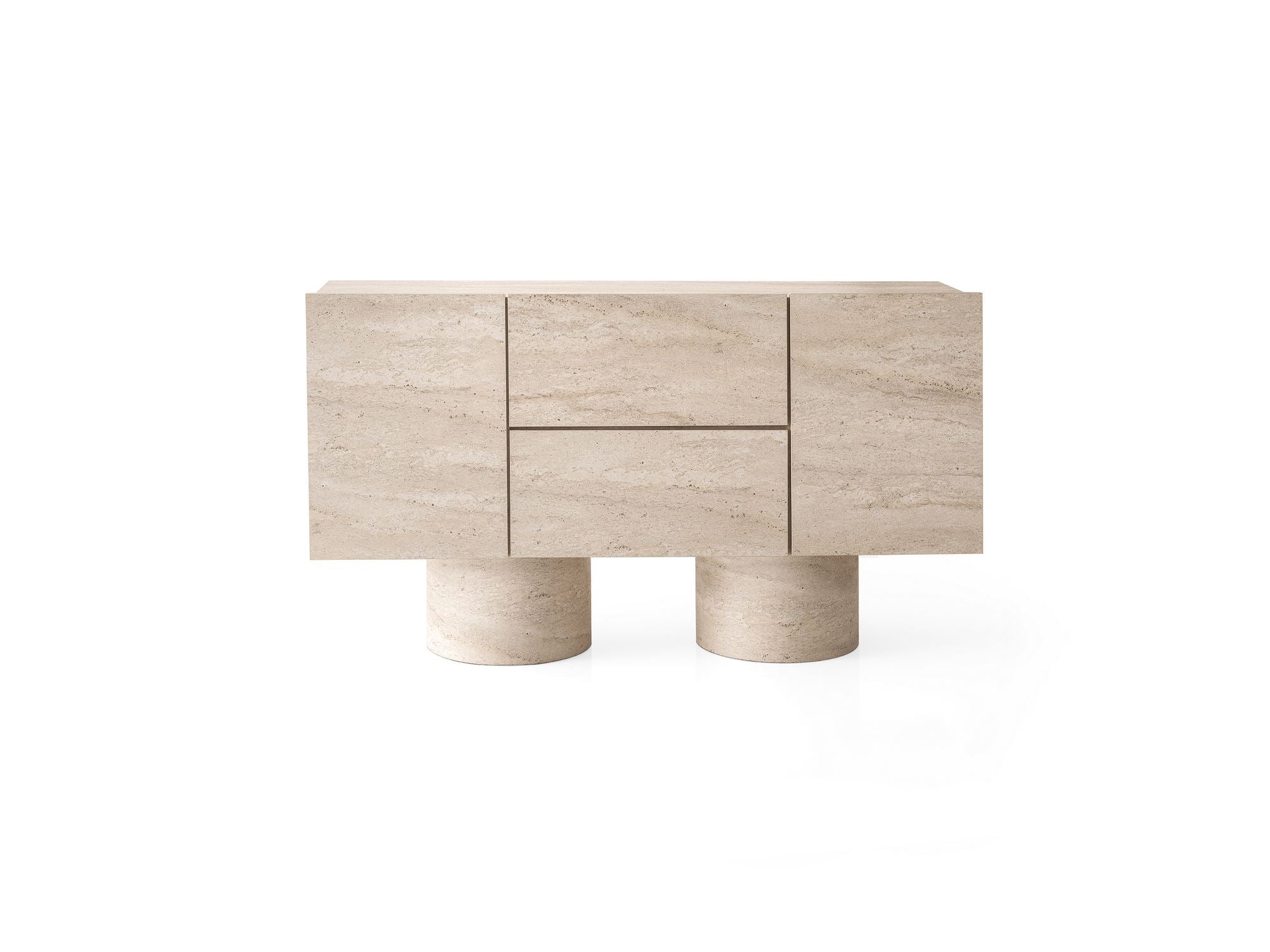 Aparador – 150cm x 87cm x 42cm – Travertino – MDF