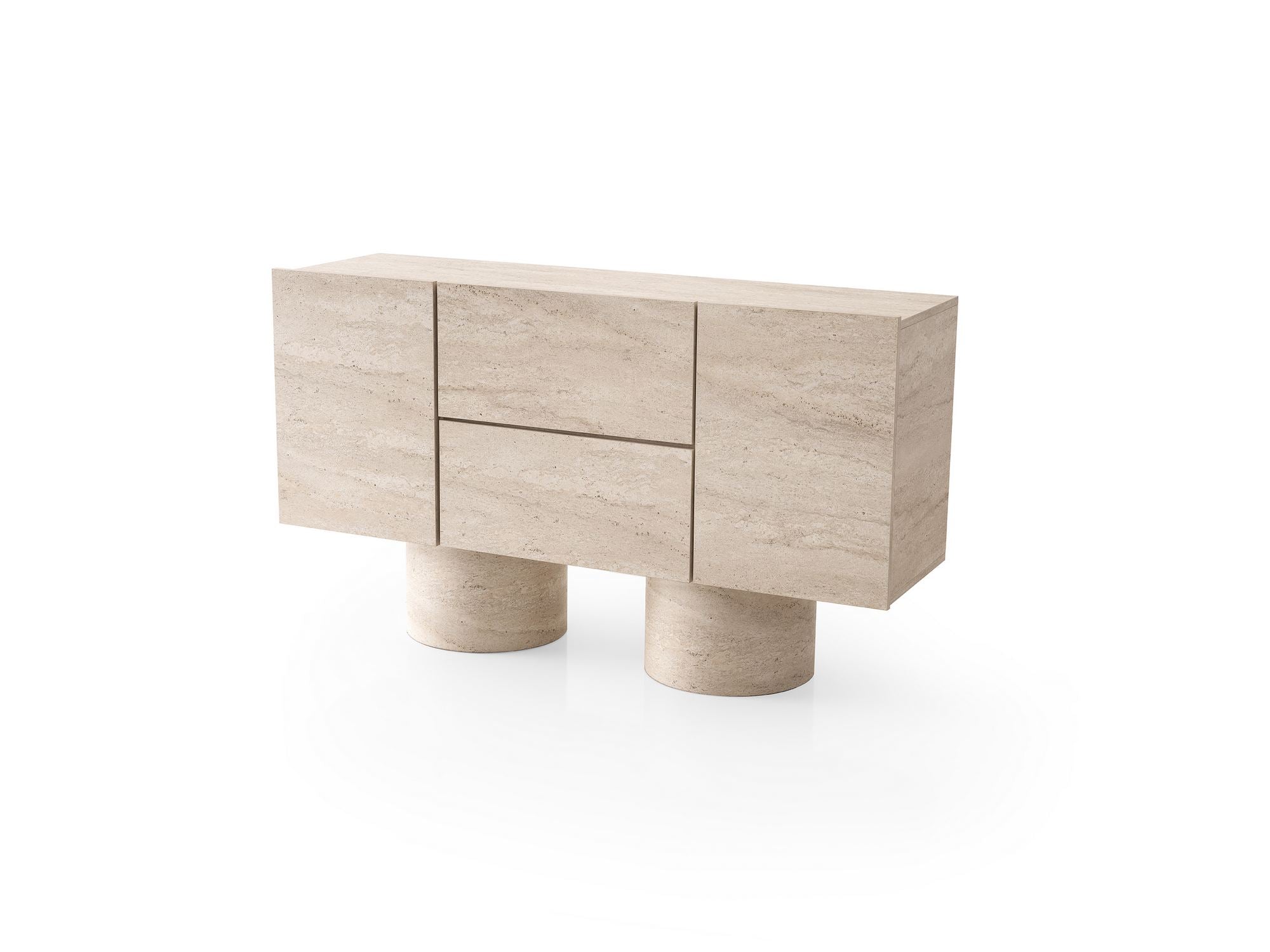 Aparador – 150cm x 87cm x 42cm – Travertino – MDF