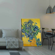 Pintura decorativa em tela de Vincent van Gogh, 70 x 100 cm, 100% tela, moldura 100% madeira (2,8 cm de espessura) | Perfeito para amantes de decoração e arte
