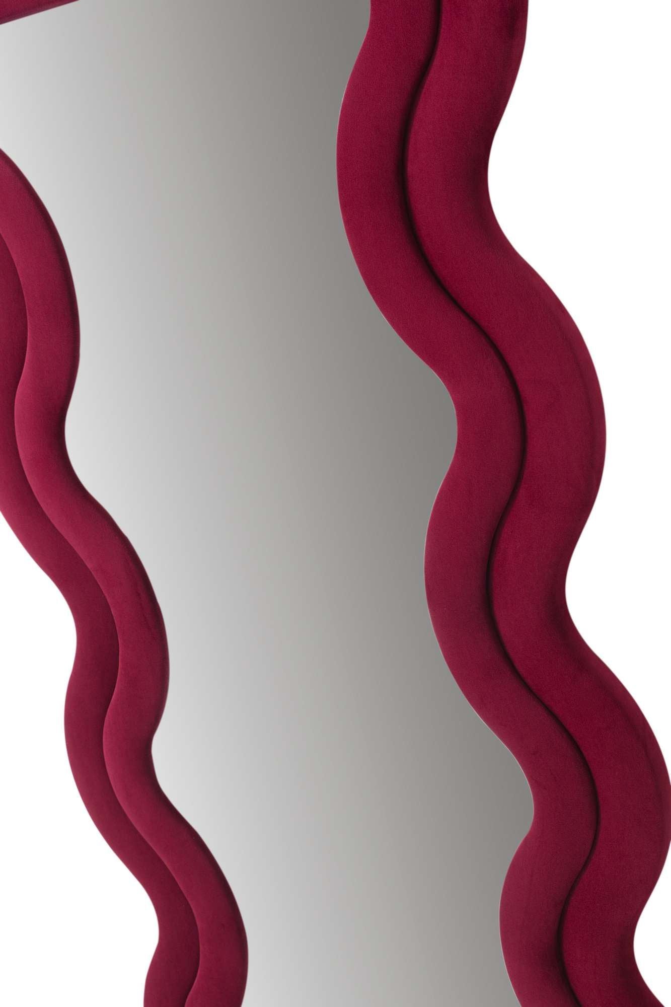 Espelho Cheval Vermelho Bordô 65x170cm - MDF com Fixação de Parede