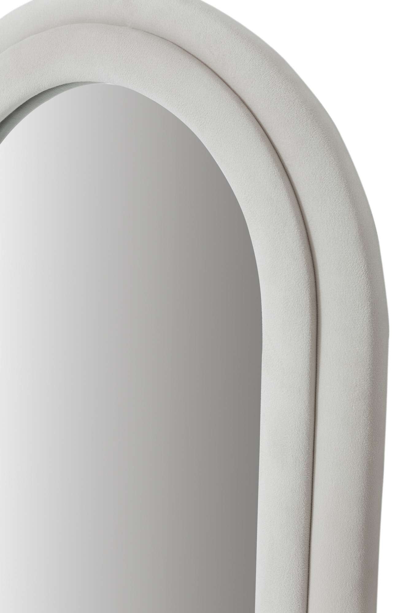 Espelho Cheval Creme 65x170cm - MDF com Fixação de Parede Incluída