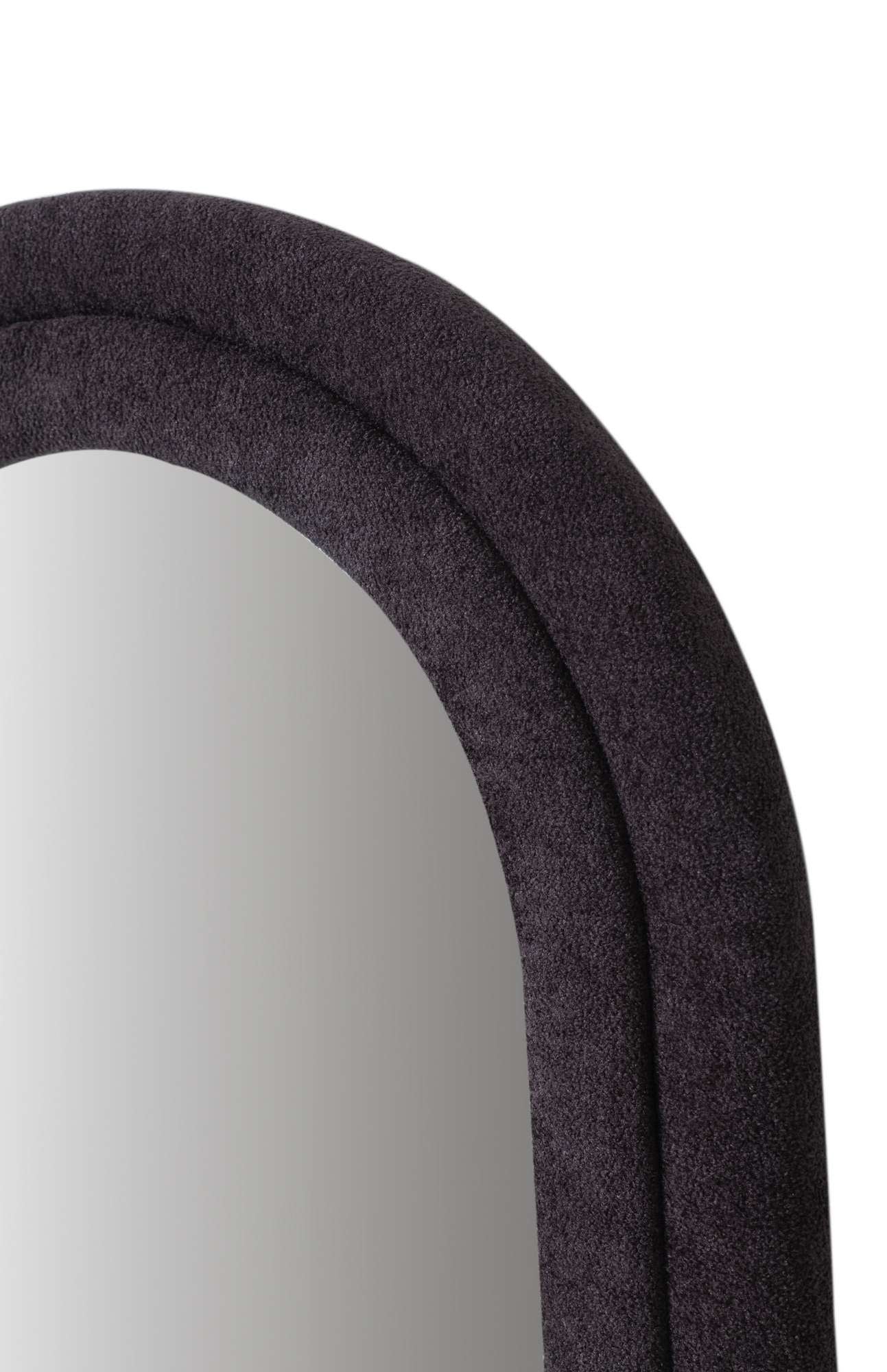 Espelho Cheval Preto 170cm - MDF com Fixação de Parede Incluída