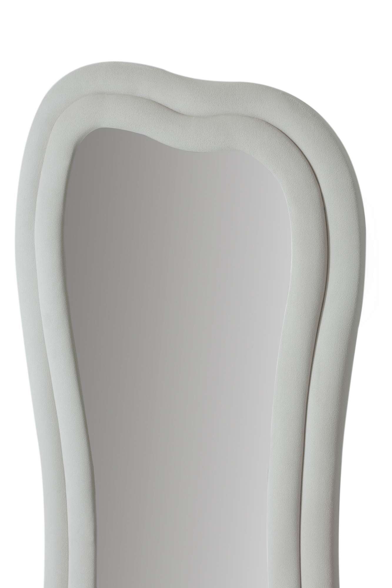 Espelho Cheval Creme 65x170cm - MDF com Fixação de Parede Incluída