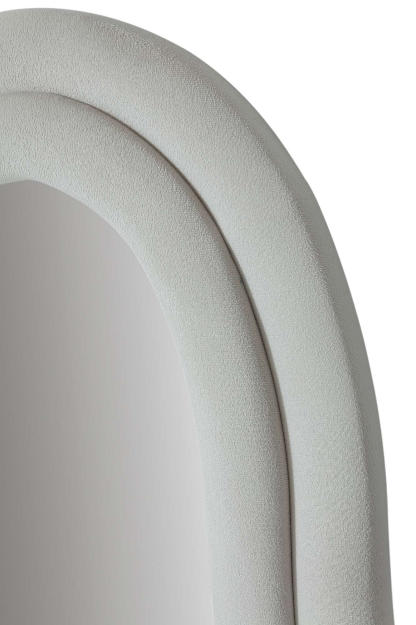 Espelho Cheval Creme 65x170cm - MDF com Fixação de Parede Incluída