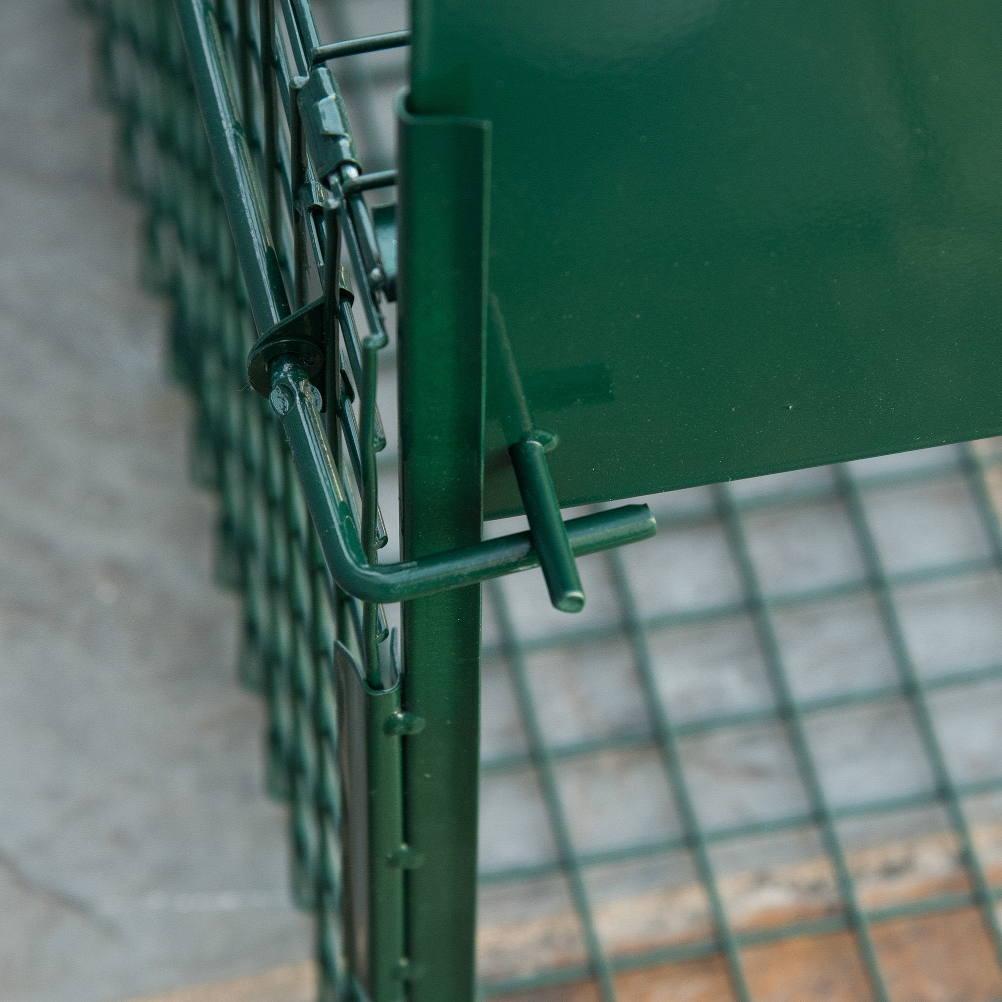 Armadilha para Captura de Animais Vivos – 80x25x30cm – Verde Escuro – Metal