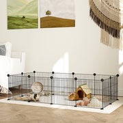 Recinto Metálico para Animais de Estimação 140x70x35 cm Preto