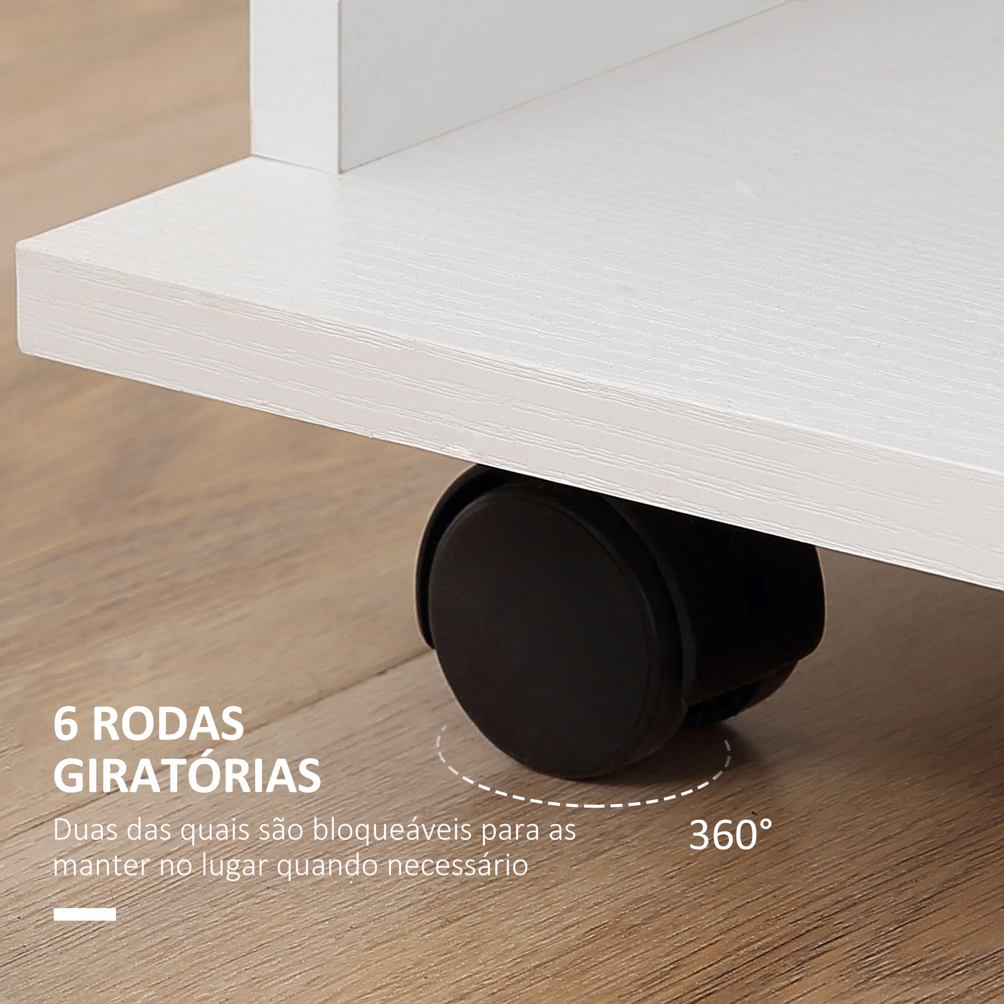 Roupeiro Aberto com 2 Barras e 3 Prateleiras 120x40x128 cm - Branco