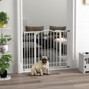Barreira de Segurança para Cães – 74-100 cm – Branco – Metal e Plástico