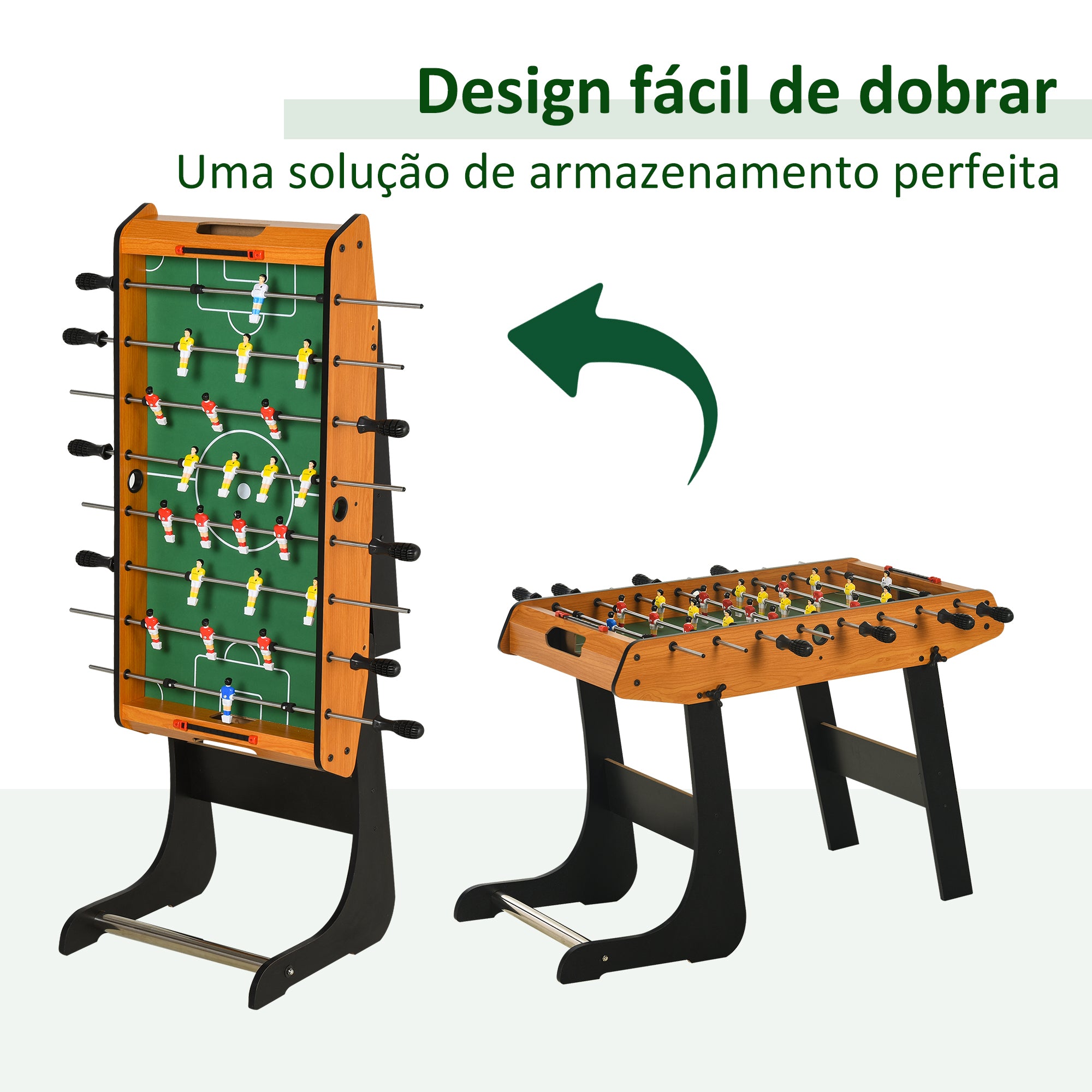 Mesa de Matraquilho Dobrável 98x42x62,5 cm - Madeira e Preto